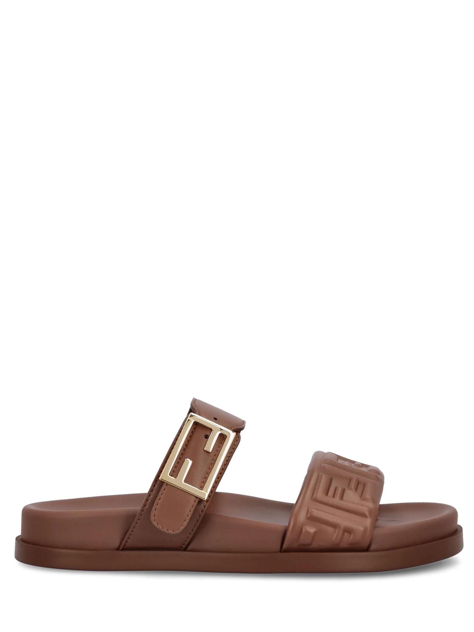 【関税送料込み】FENDI デニムフラットフォームサンダル 関税送料込み】FENDI デニムフラットフォームサンダル