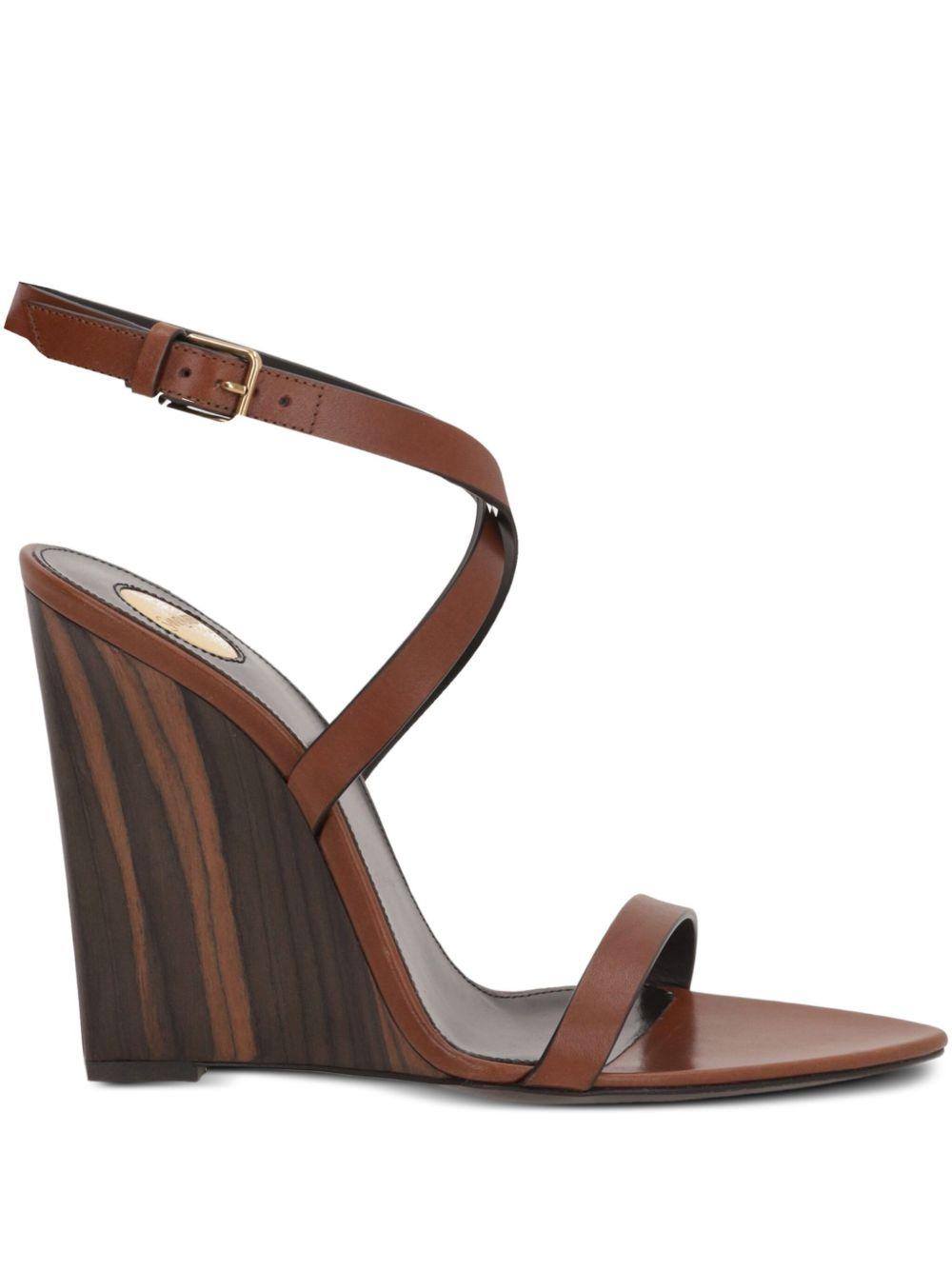 Women's Saint Laurent Sandal heels | Lyst