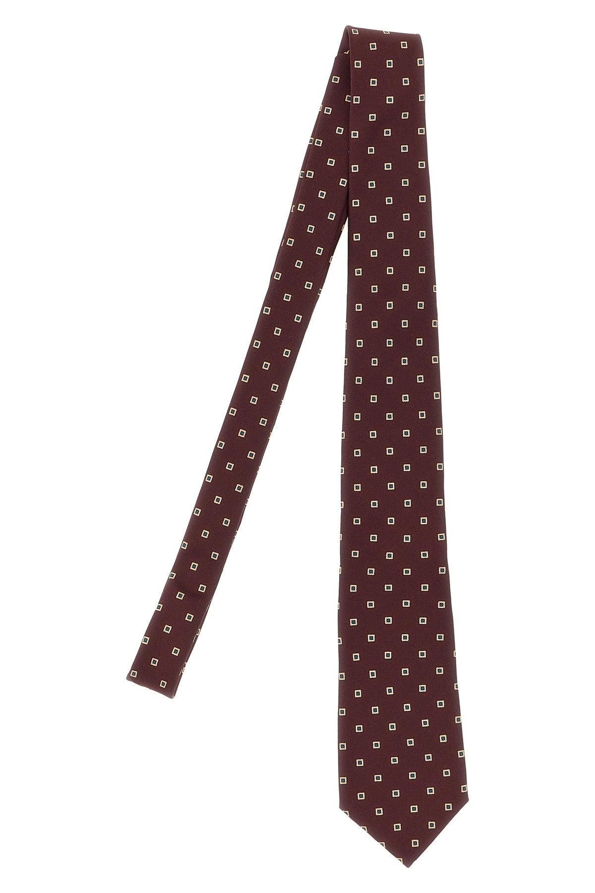 ネクタイ Saint Laurent Tie CASSANDRE narrow tie in silk jacquard | Saint Laurent | YSL TW