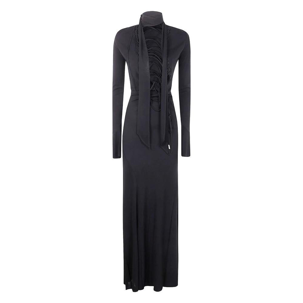 オールインワン・サロペット The Attico Cady Midi Dress With Satin Piping The Attico Cady Midi Dress With Satin Piping | ShopSimon