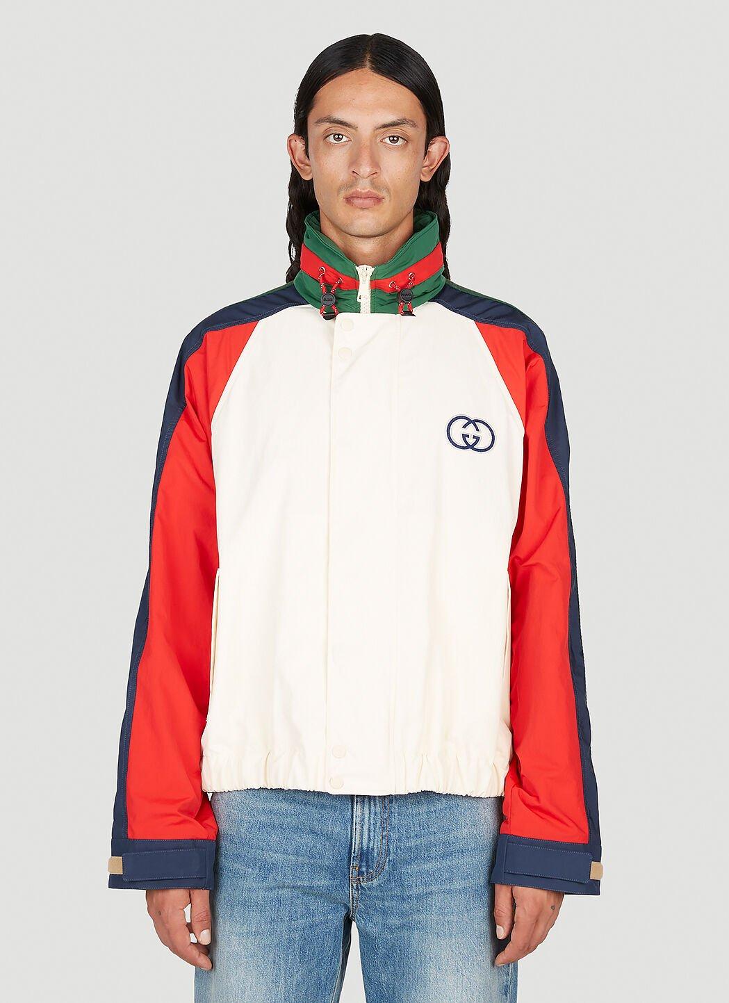 Gucci Interlocking G Colour Block Track Jacket In Red For Men Lyst