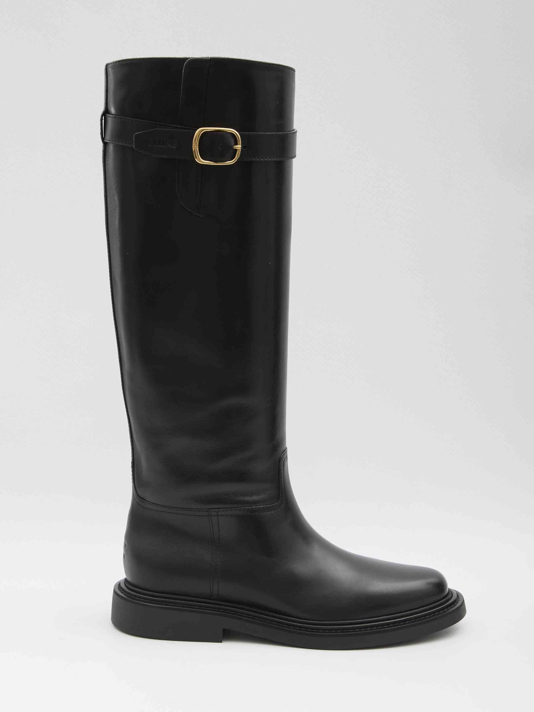 ★CELINE★ Les Bottes Triomphe high boots ♪ブラック♪ Women's Les bottes Celine Triomphe high boot in patent