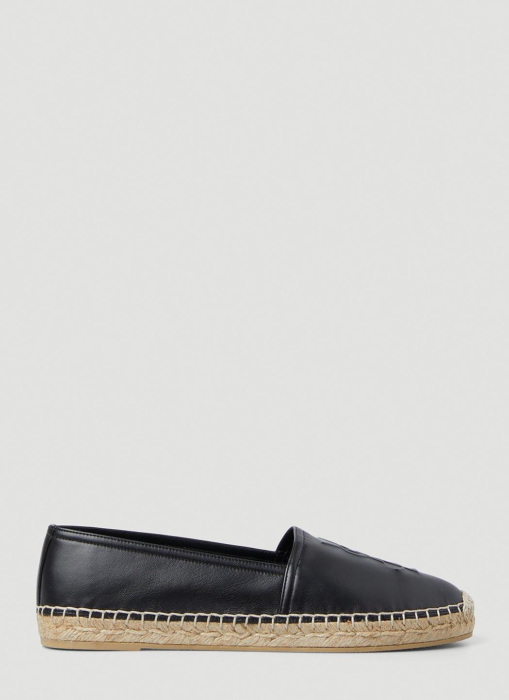 サンダル SAINT LAURENT Espadrillas トリビュート ウェッジ エスパドリーユ（スムースレザー