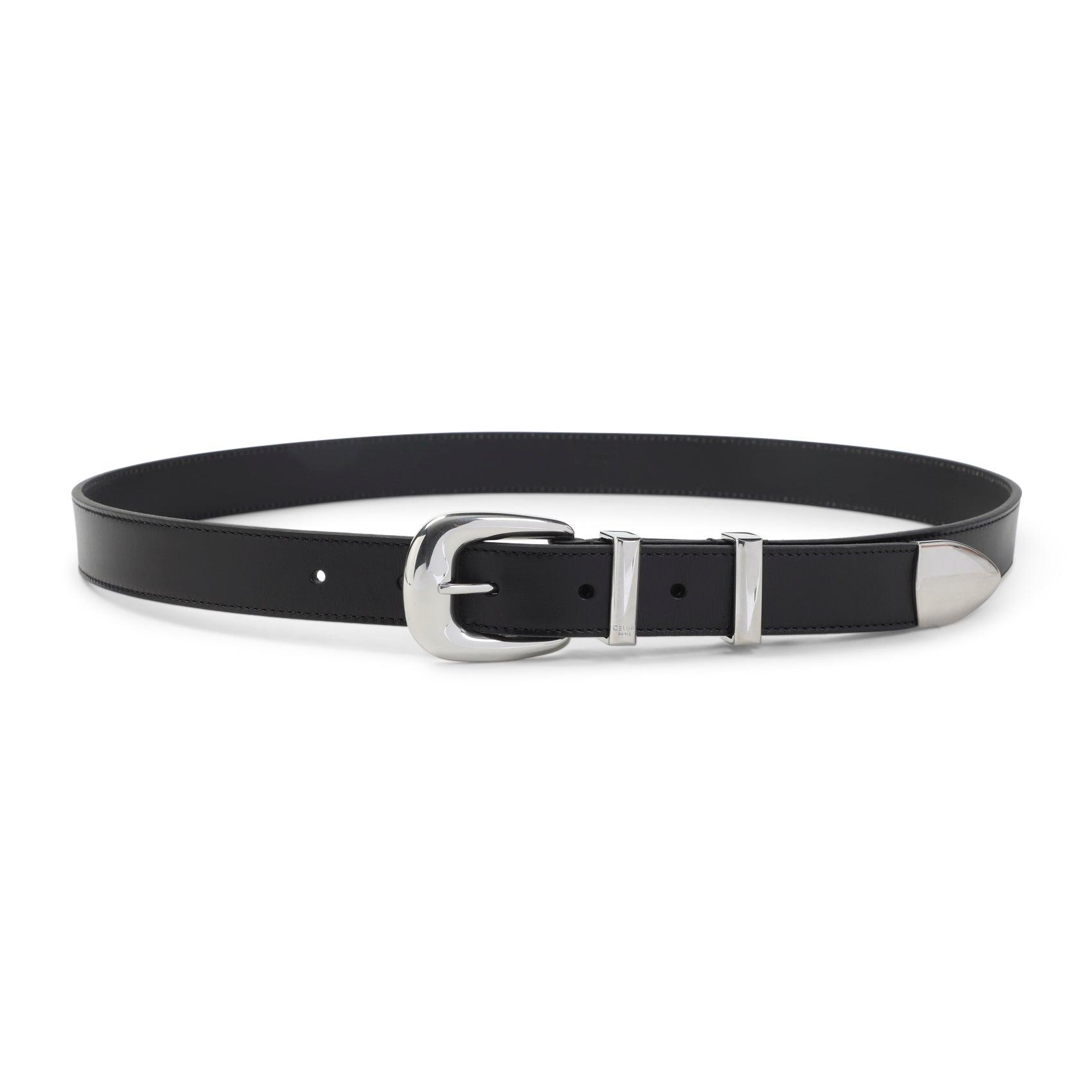 CELINE ブラック ベルト ミディアム 25MM Celine 25Mm Belt in Black for Men | Lyst