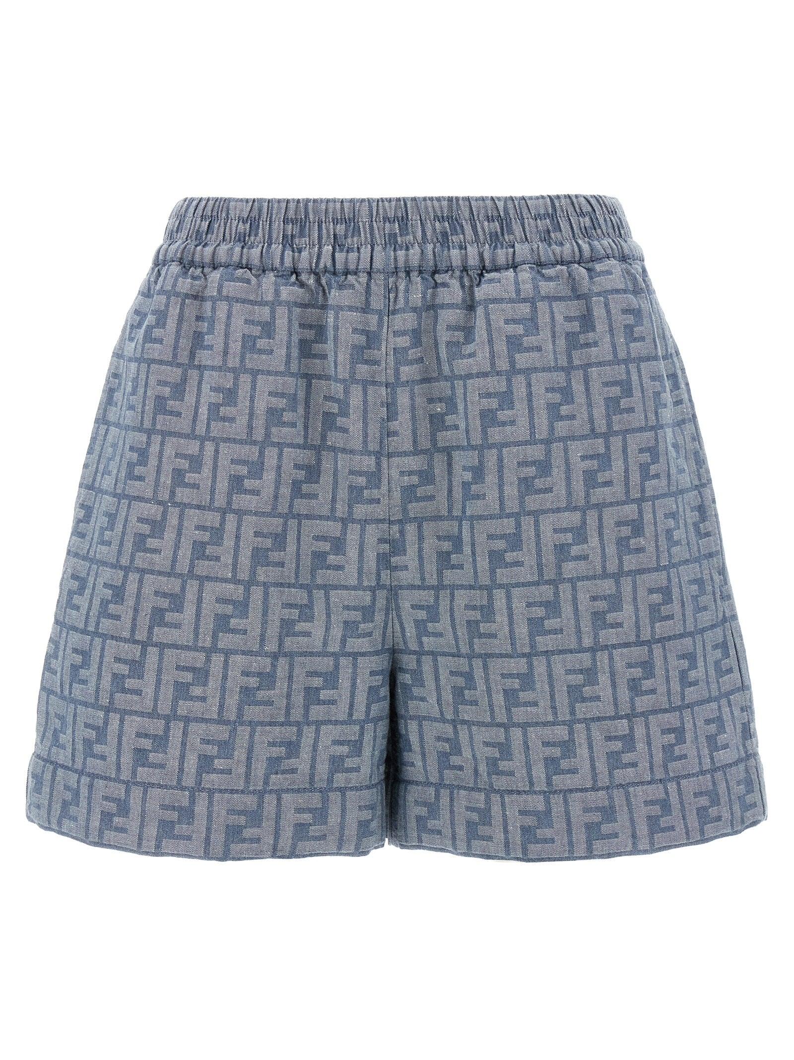 VIP【送料関税込】FENDI FF chambray denim shorts FENDI $970 Beige FF Chambray Shorts New & Authentic | eBay