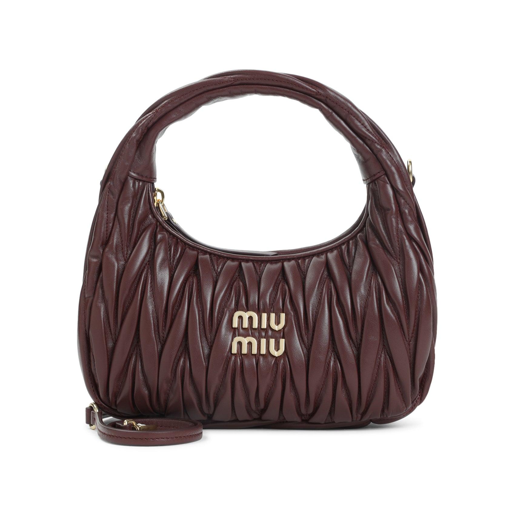 【SALE】 ◆MIUMIU◆Matelasse Leather Hobo Bag トートバッグ Miu Miu Black Matelasse Hobo Shoulder Bag ○ Labellov ○ Buy