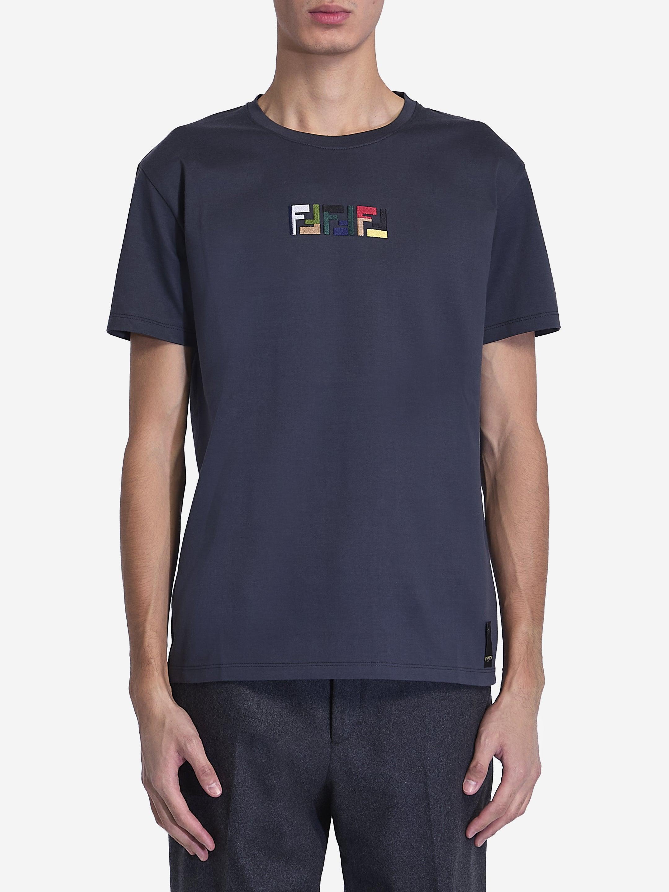 【FENDI】BIG SALE★TRIPLE FF Tシャツ Fendi Triple Ff T-Shirt in Blue for Men | Lyst