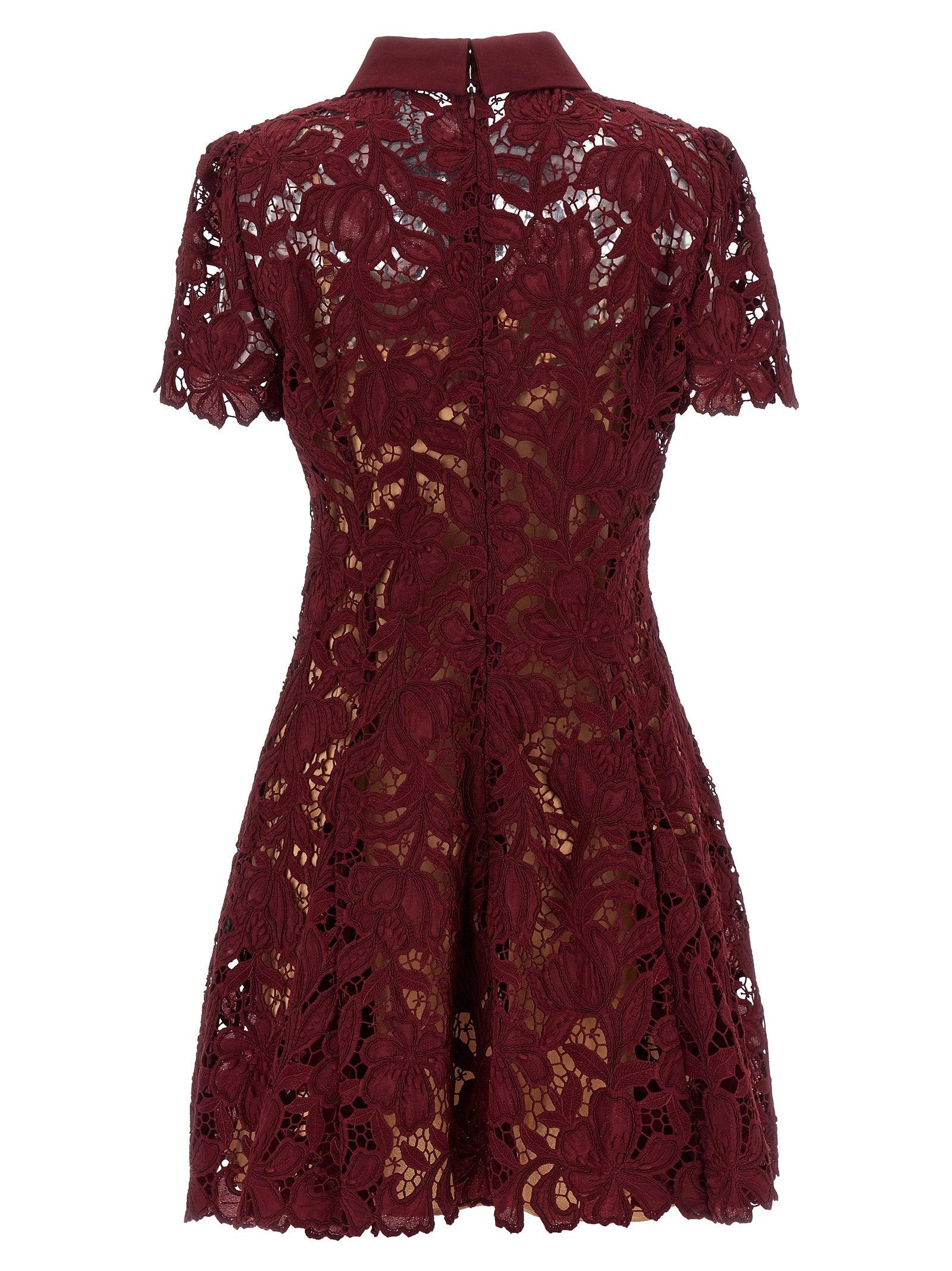 satin burgundy wrap dress The Hawthorne Burgundy Draped Wrap Dress main image 0
