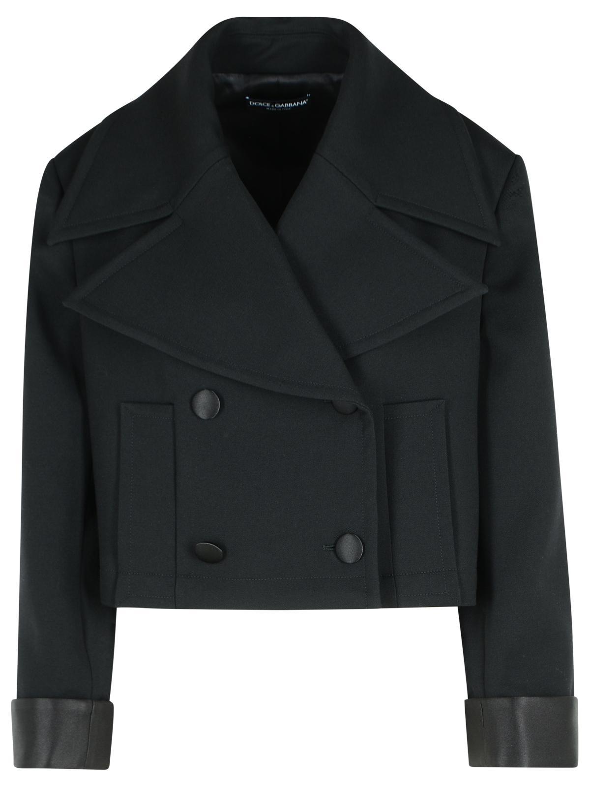 ジャケットその他 Dolce & Gabbana Black Virgin Wool Jacket Dolce & Gabbana Woolen Jacket With Piping | Sendegaro US