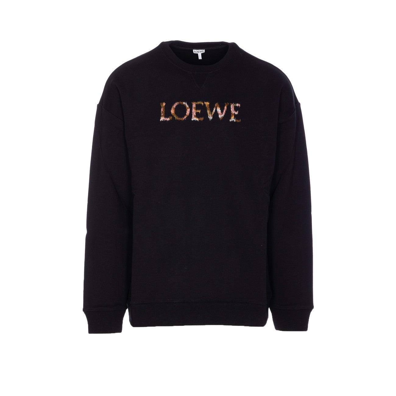 LOEWE ロゴ入り ブラック スウェット 中古・古着通販】LOEWE (ロエベ) アナグラムロゴスウェット