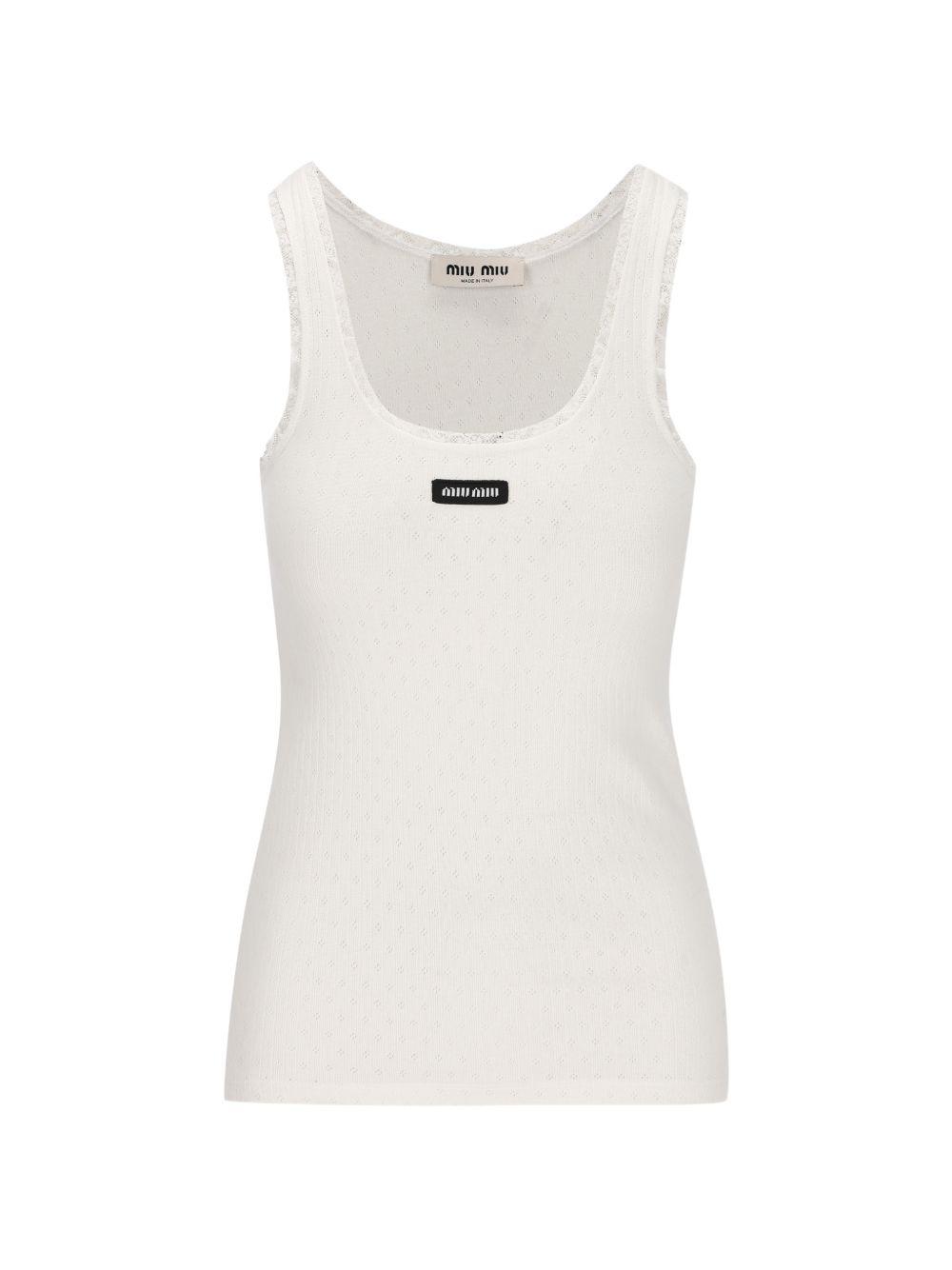 Miu Miu Sleeveless and tank tops for Women | Online Sale up to 33