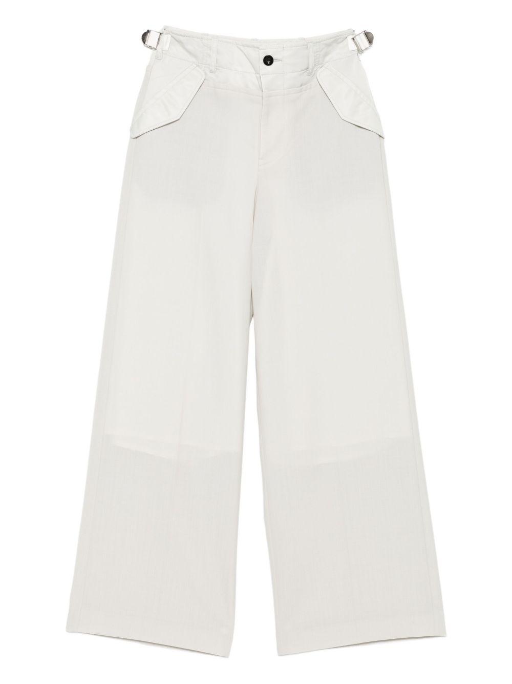 パンツ SACAI Women Straight Pants 2507826 151 WHITE sacai - サカイ SACAI パンツの通販 by KOMEHYO ONLINE ラクマ店
