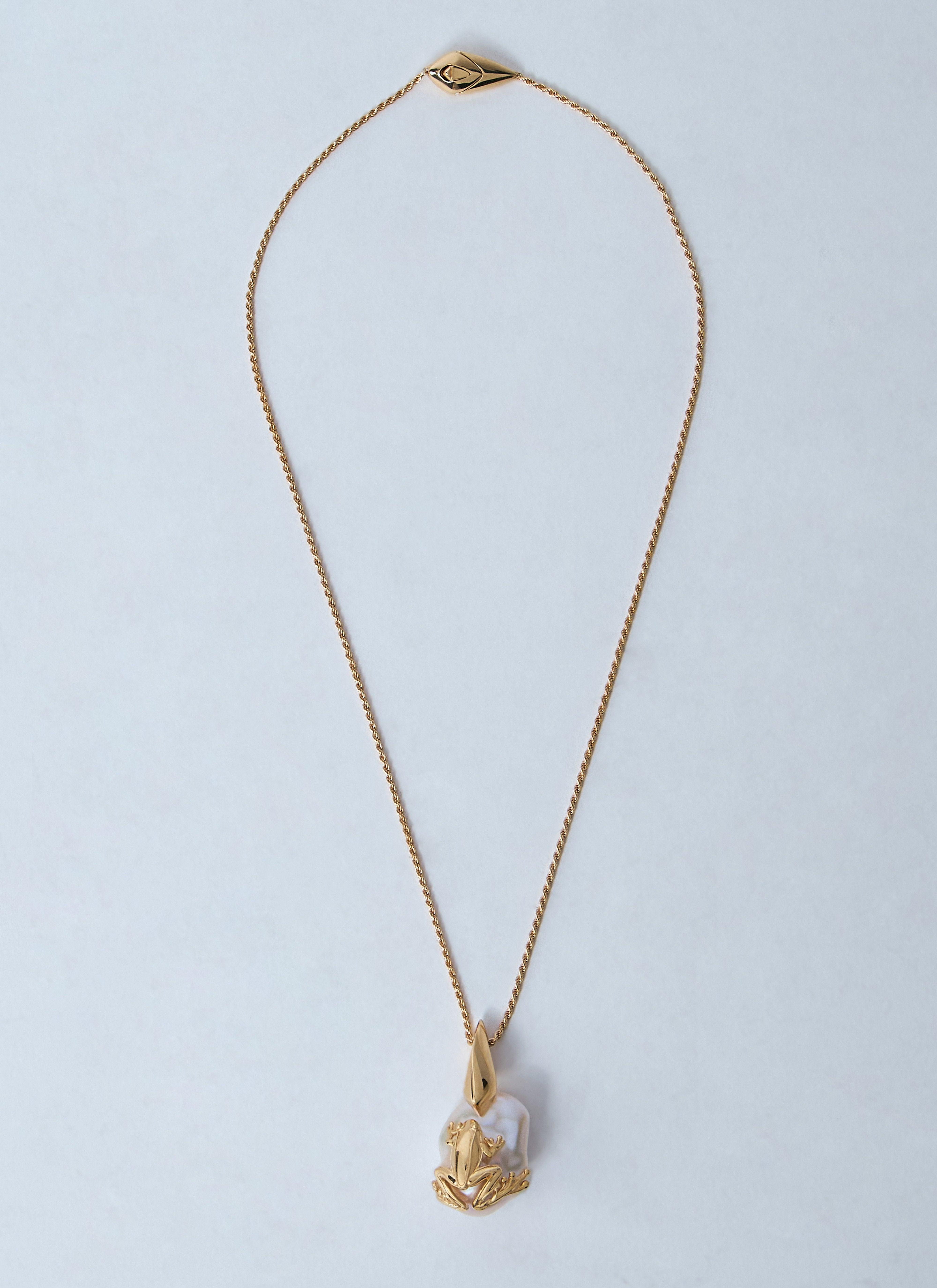 ネックレス・ペンダント BOTTEGA VENETA SS20 LEATHER NECKLACE (617678_VE3M12581) Bottega Veneta Intrecciato Leather Cord Pendant Necklace