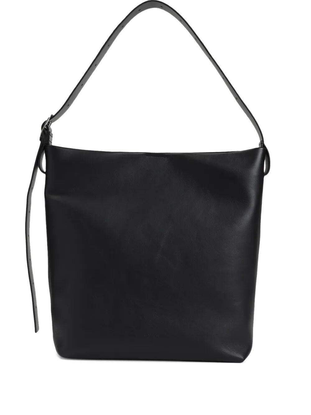 【関税＆送料込み】Jil Sander Square Belt Hobo Md Bags Jil Sander Square Belt Hobo Md in Black | Lyst