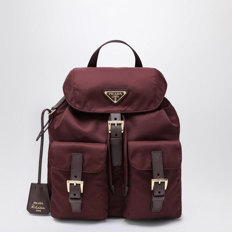 バックパック・リュック PRADA RE-EDITION 1978 SMALL BURGUNDY RE-NYLON BACKPACK Burgundy Prada Re-Edition 1978 small Re-Nylon backpack | PRADA