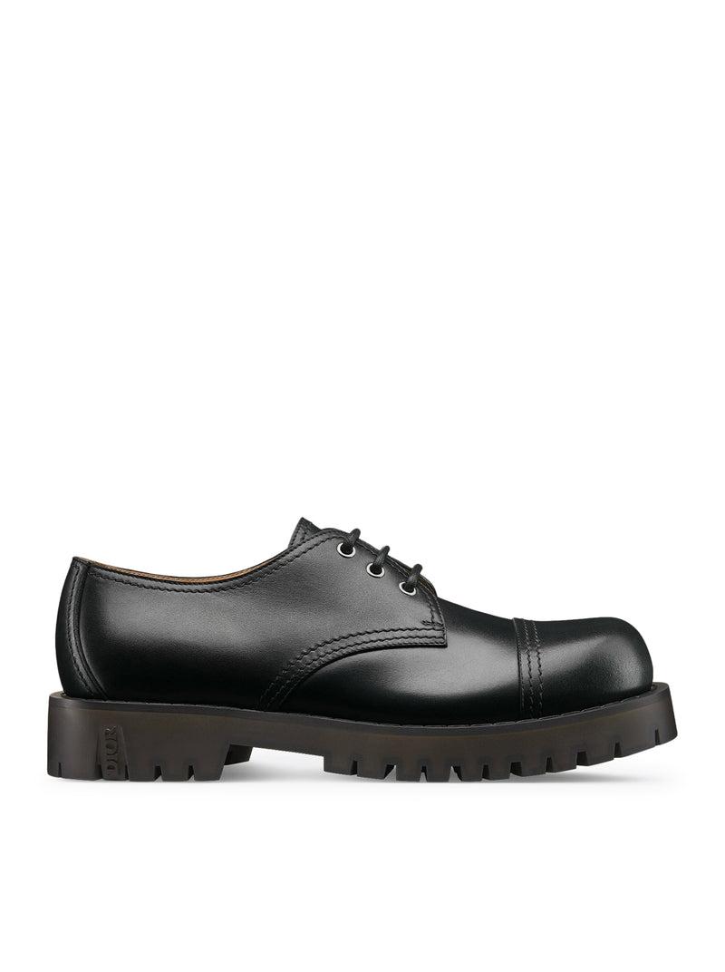 DIOR DERBY M-EXPLBOAT SHOES　42 Dior Timeless Derby Shoe with Gray and Black Dior Oblique