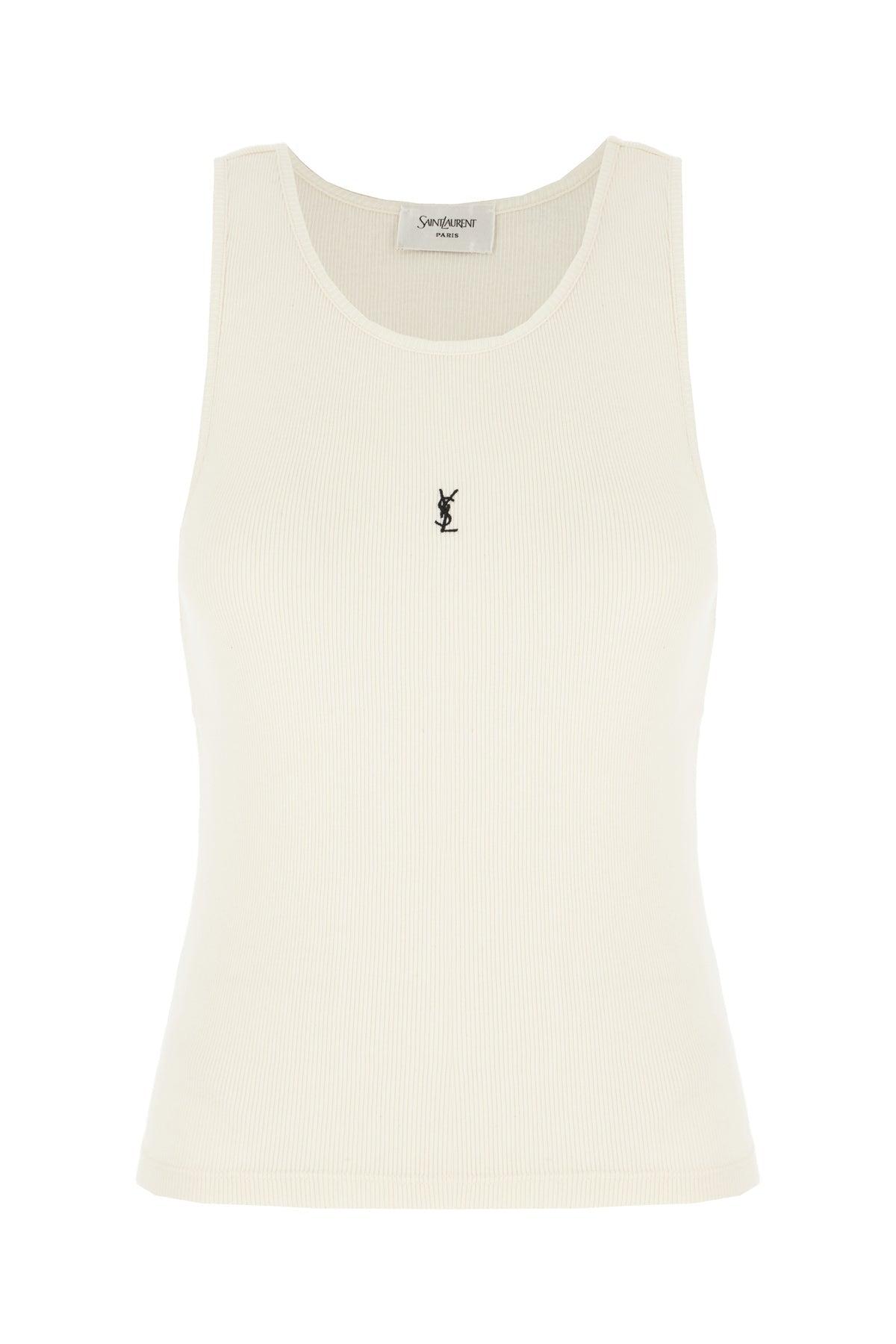 Women's Saint Laurent Sleeveless and tank tops | Lyst