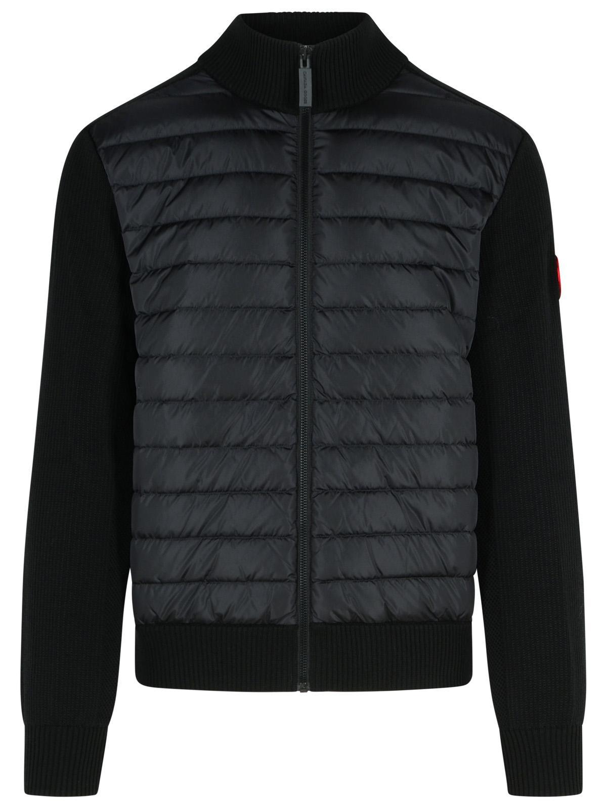 Canada goose hybridge slim fit down front knit jacket hot sale