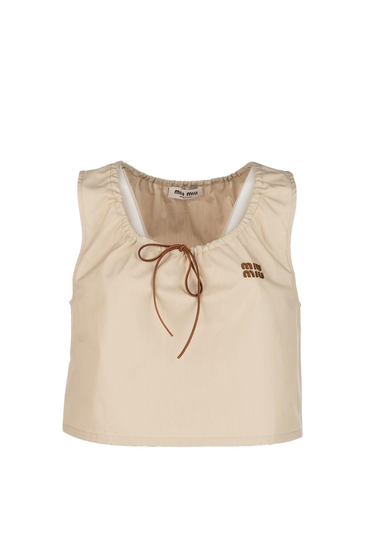 Miu Miu Sleeveless and tank tops for Women | Online Sale up to 34