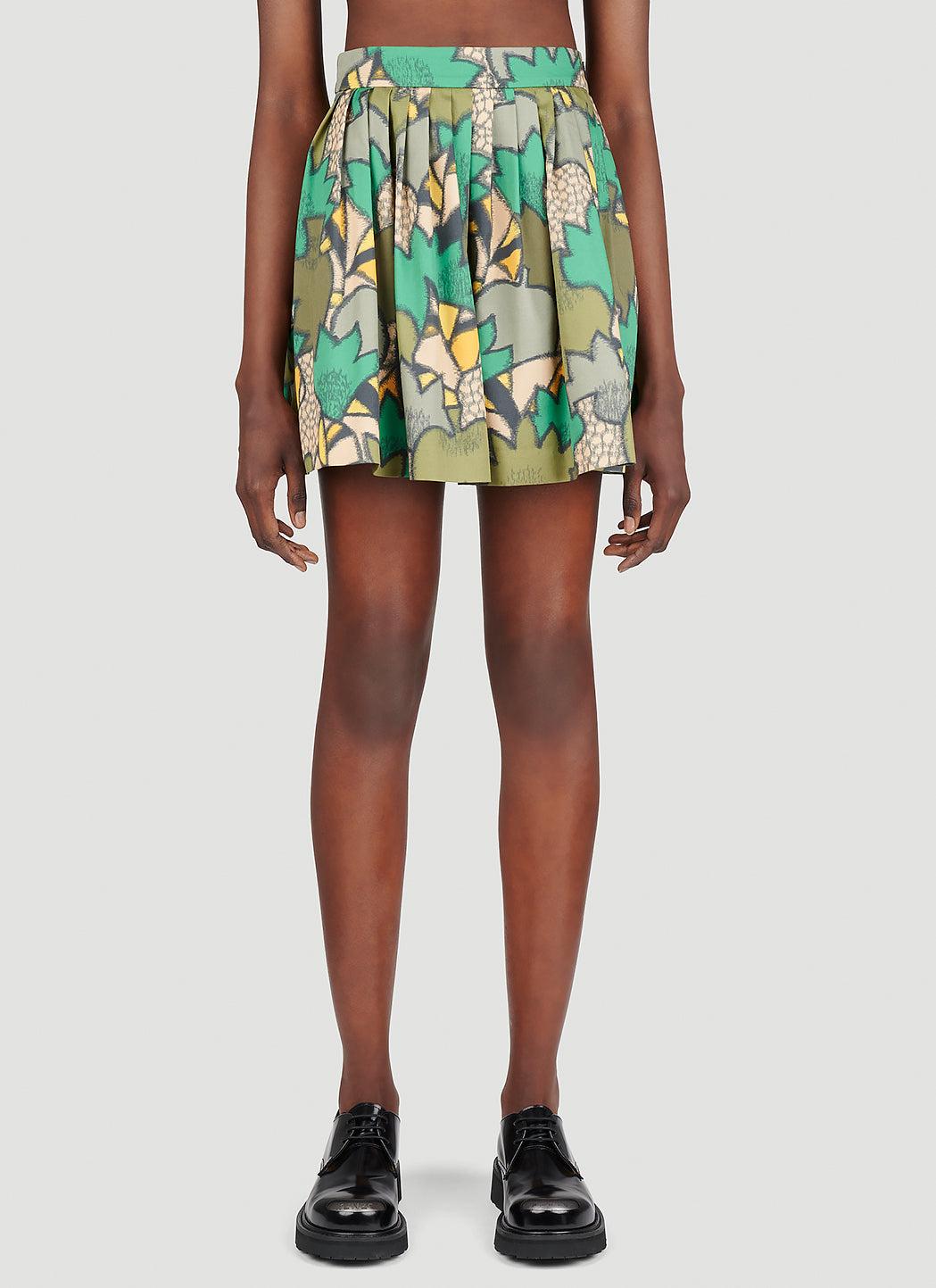スカート KENZO STRIPPED JACQUARD MINI SKIRT Kenzo Stripped Jacquard Mini Skirt - Blue - Women