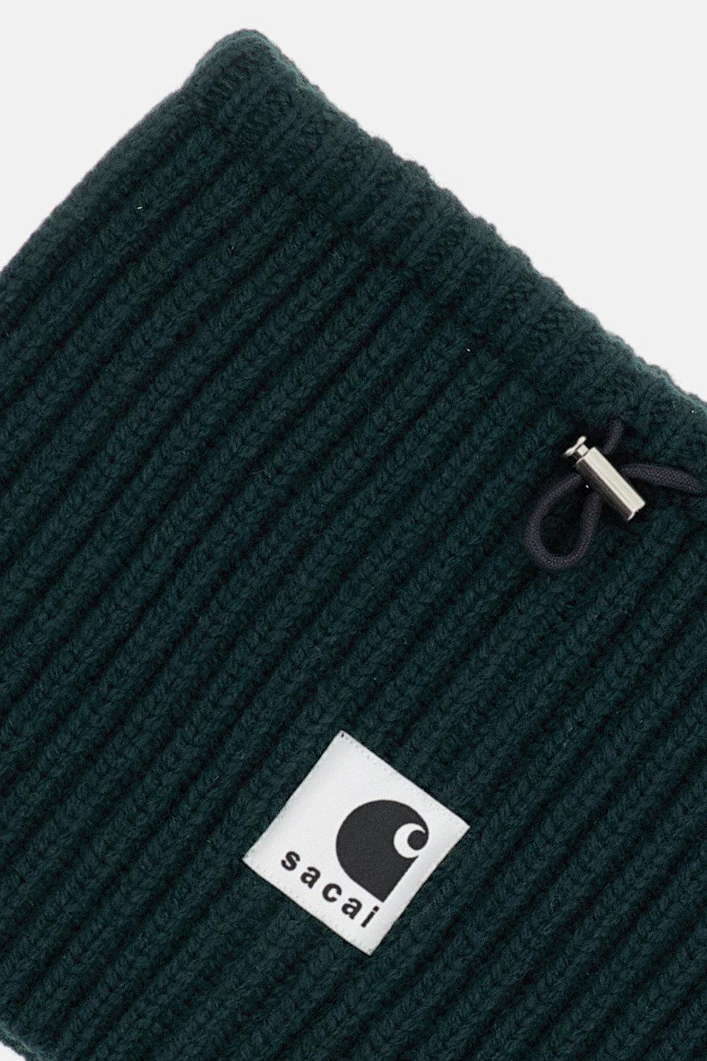 小物 sacai Carhartt WIP Wool Knit Neck Warmer Sacai Carhartt Wip Wool-Blend Neck Warmer in Black for Men | Lyst