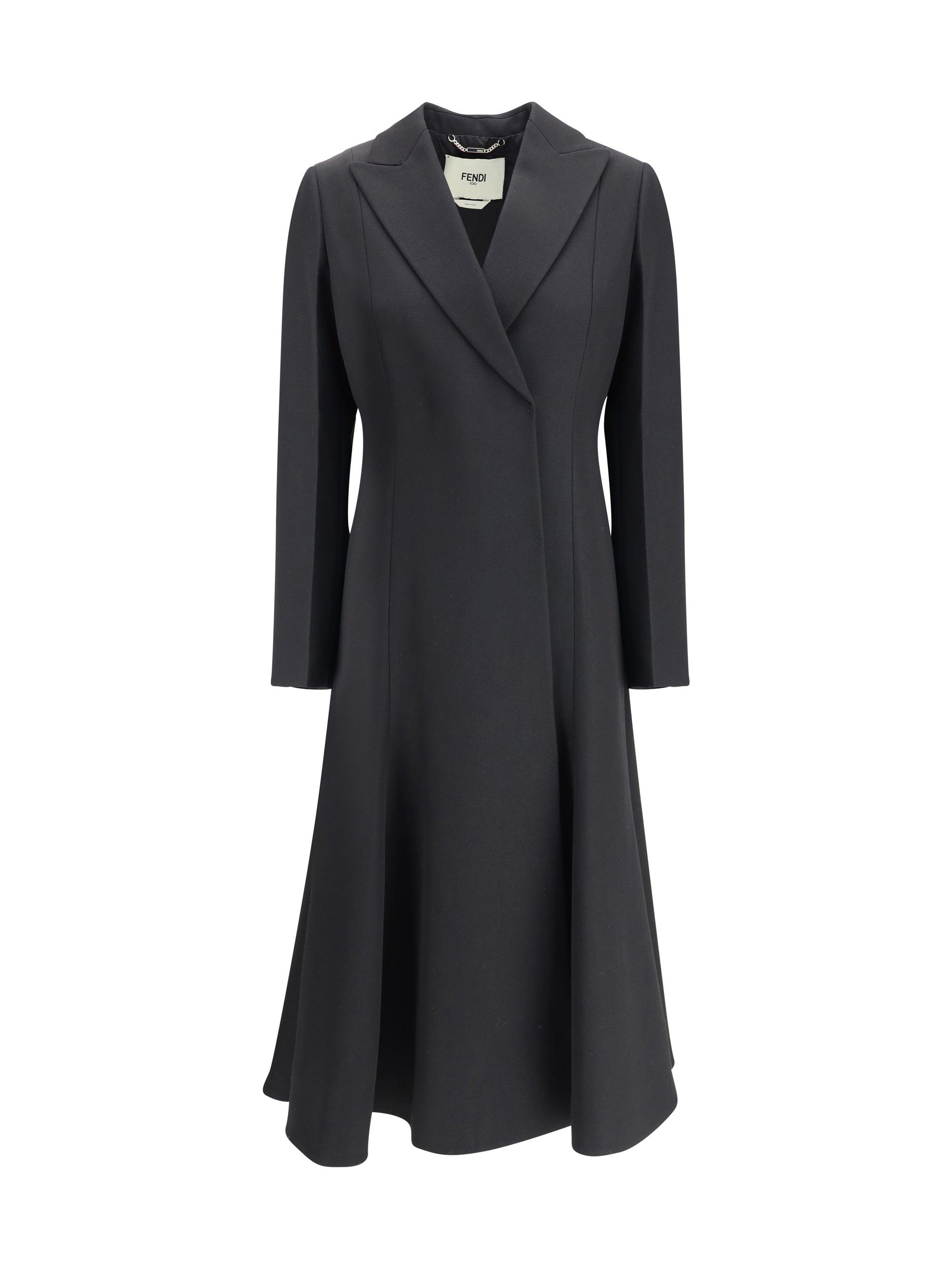 ジャケット・アウター vintage FENDI wool silk long coat Fendi Wool Coat | Women's | Vitkac
