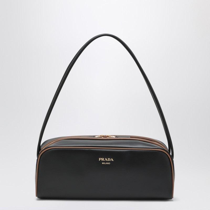 バッグ・カバンその他 Prada Prada Swing bag black/hazelnut Prada Swing Bag/Hazelnut in Black | Lyst
