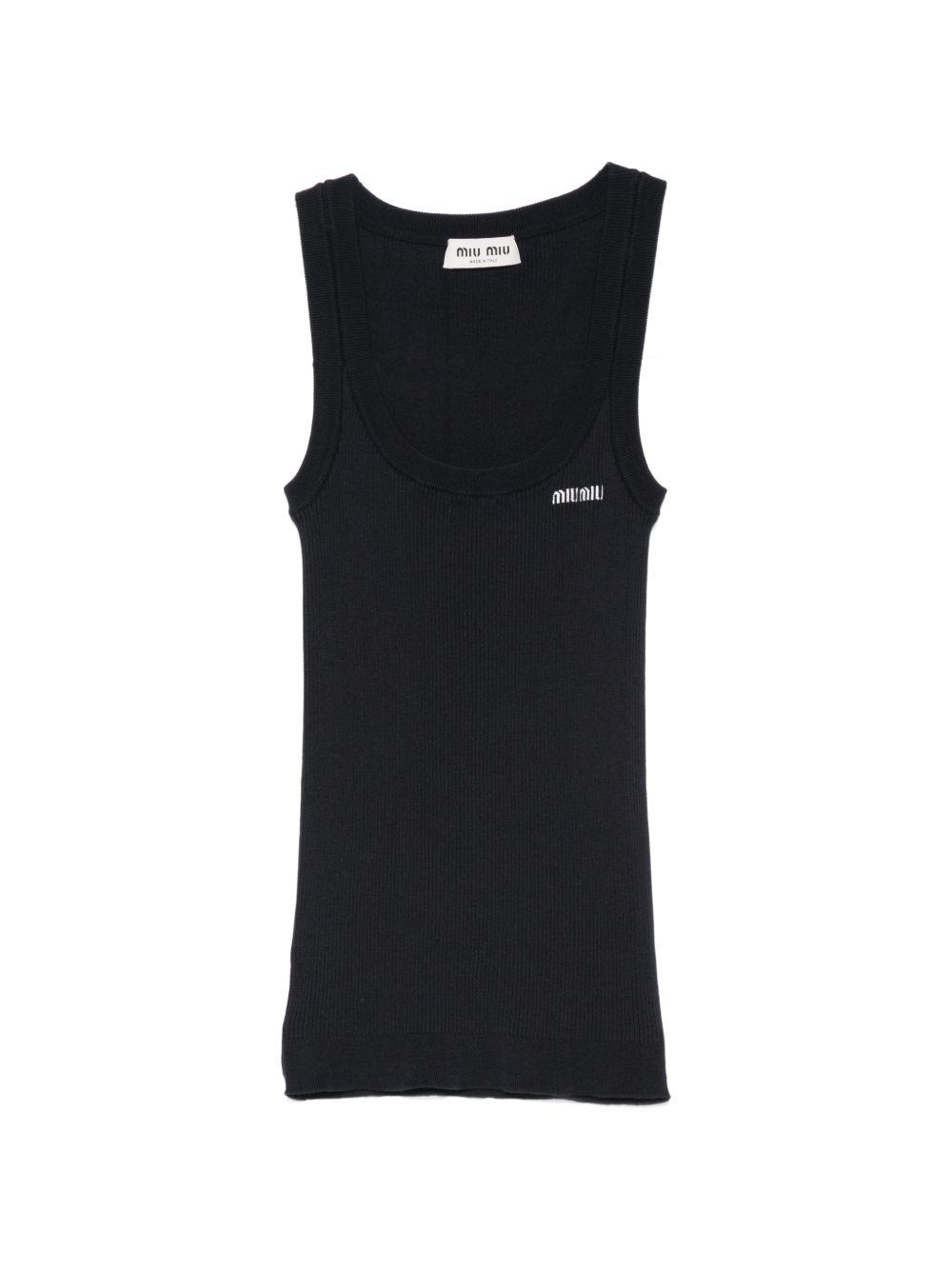 Miu Miu Sleeveless and tank tops for Women | Online Sale up to 33