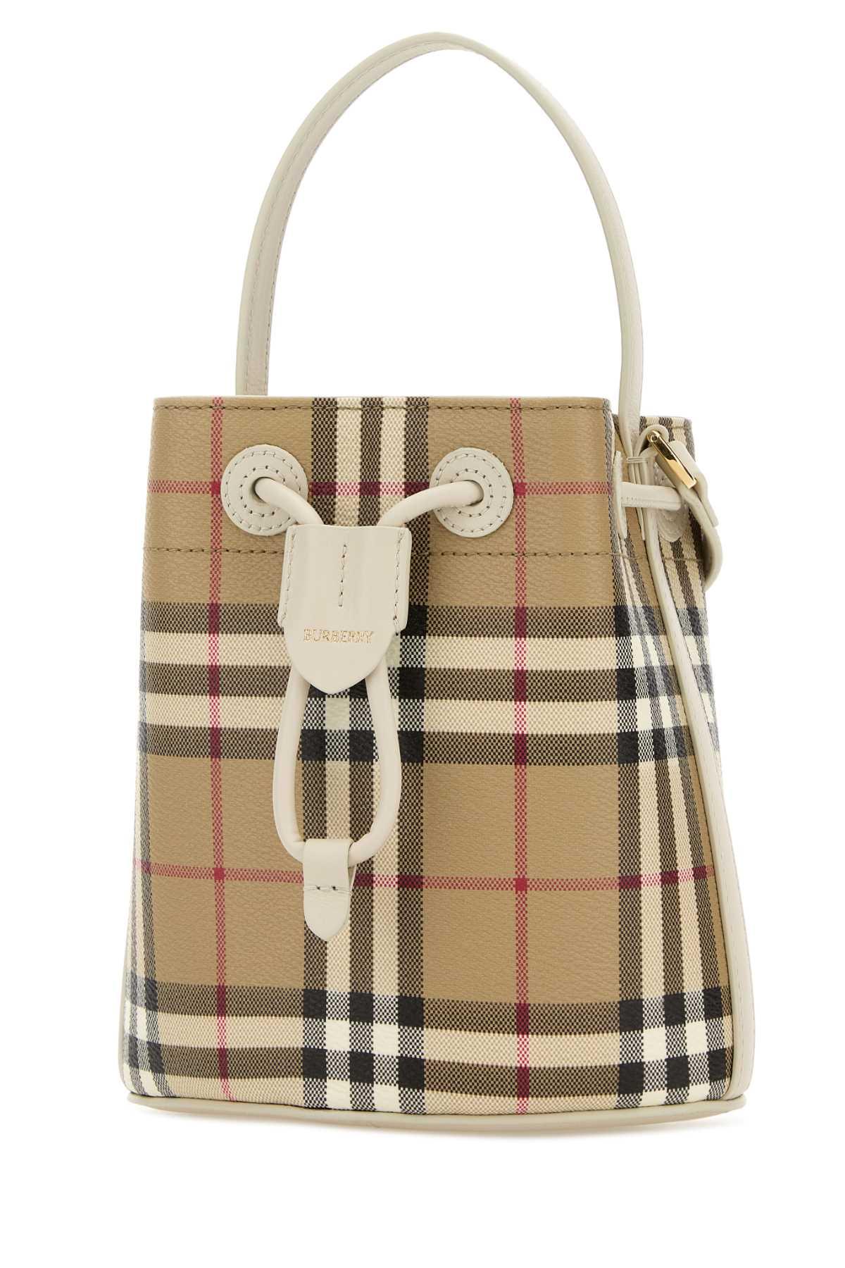 BURBERRY】MN DRAWSTRING BUCKET◇8093804159199 BOLSA BURBERRY MINI 