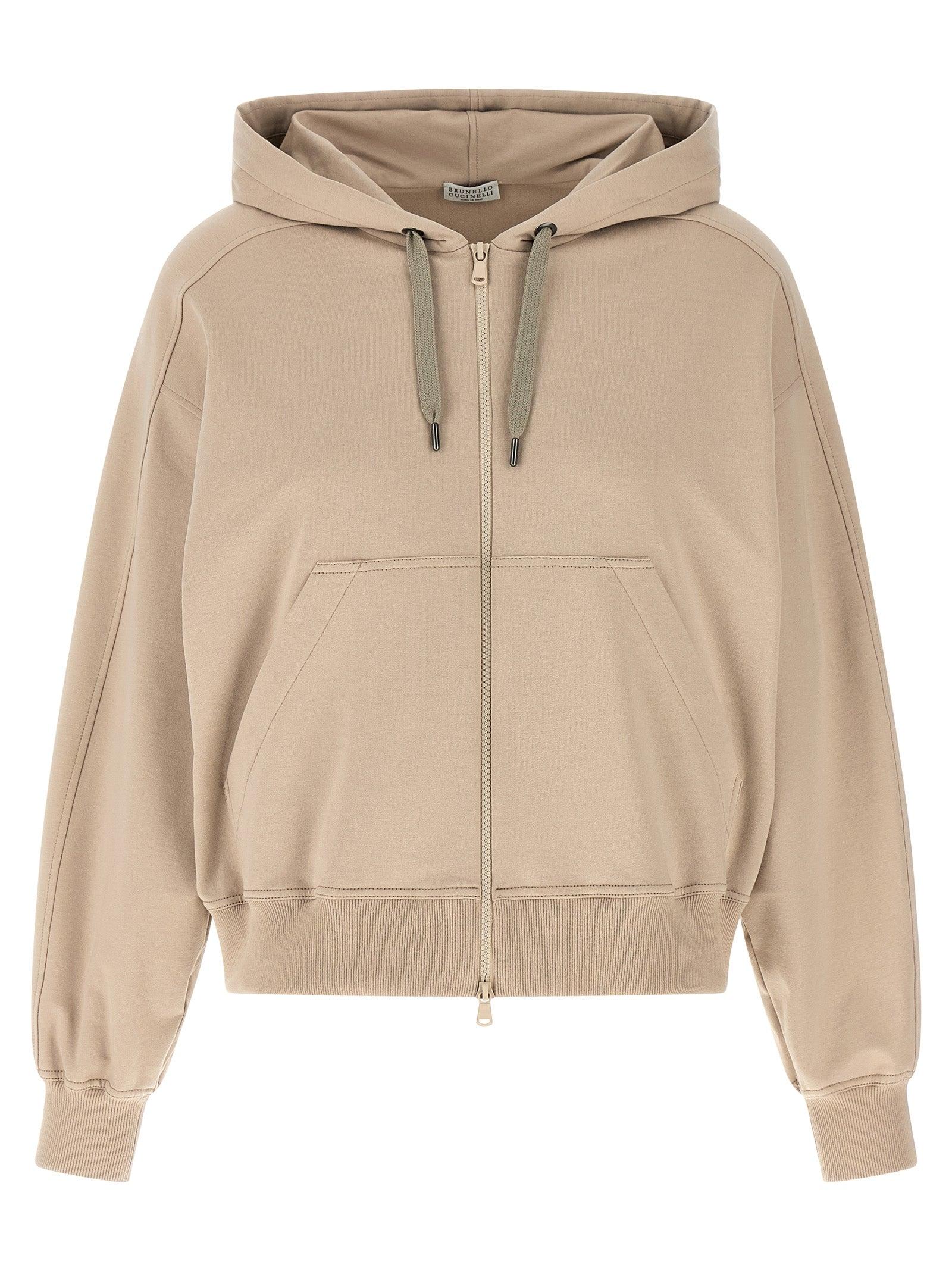 Brunello Cucinelli 'Solomei Ad Mcccxci' Hoodie in Natural | Lyst