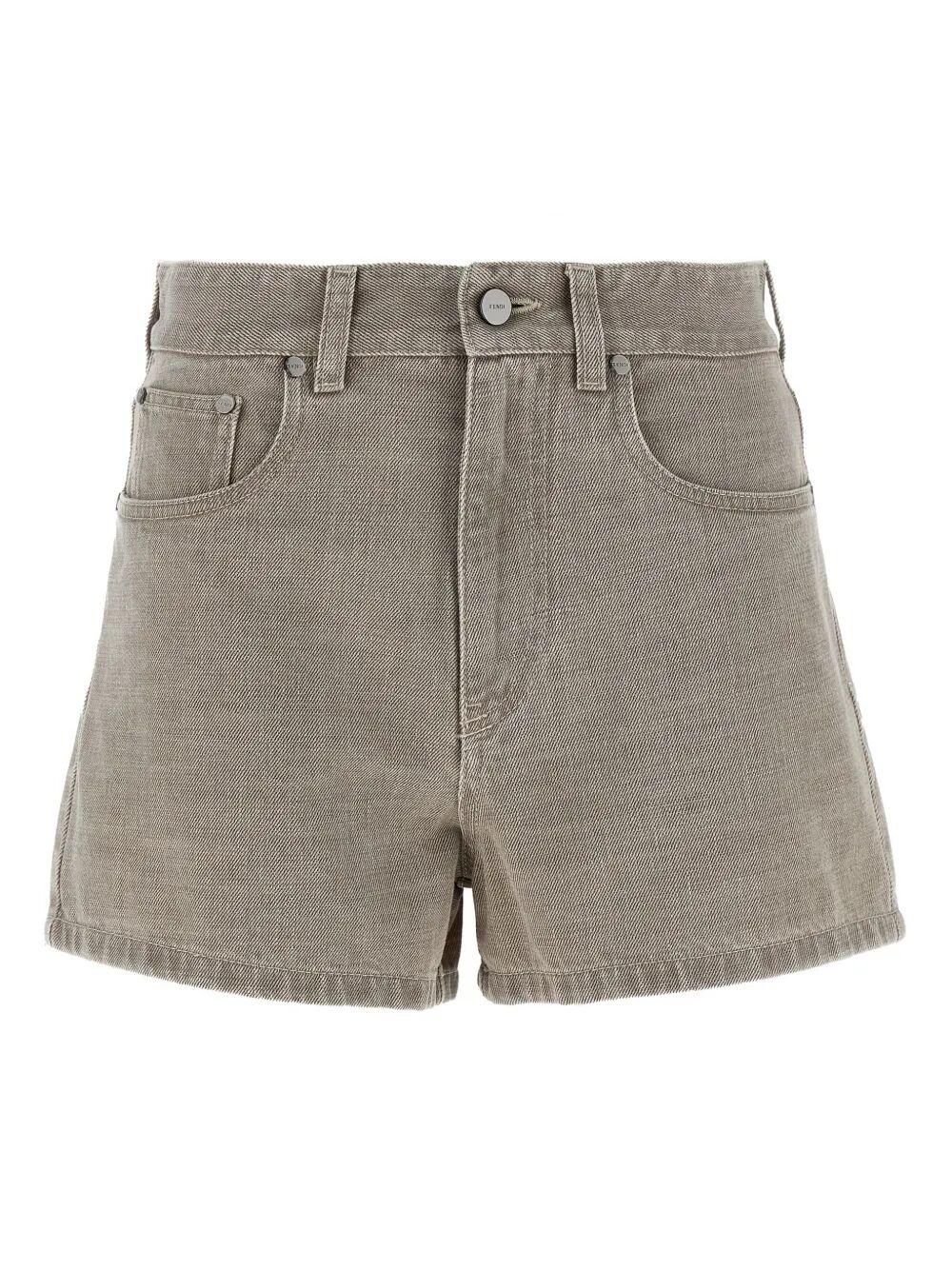 ショートパンツ FENDI SS25 FF chambray denim shorts (FLP870ASMF F1SAZ) FENDI | FF Chambray Denim Shorts | Antonioli.eu