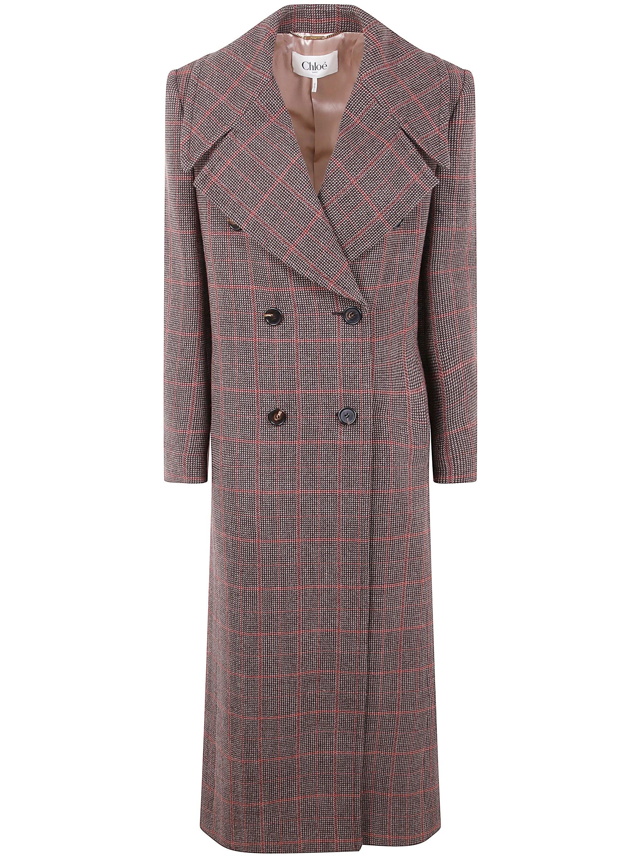 コート Chloe FW25 LONG DOUBLE BREAST COAT (CH25AMA51097 93C) Chloé Oversized Double Breasted Coat In Wool | Chloé AM