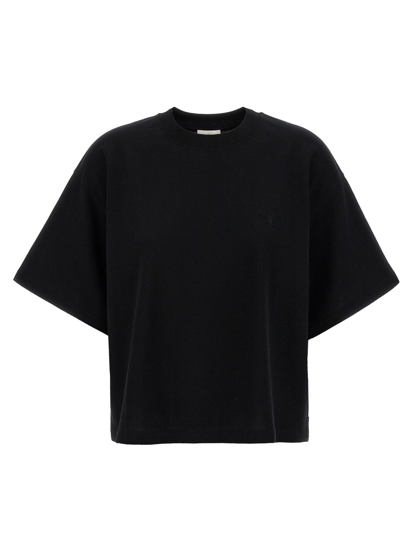Tシャツ・カットソー Saint Laurent SS25 POLO CASSANDRA (824091Y37HC 1000) CASSANDRE POLO SHIRT IN PIQUÉ | Saint Laurent | YSL US