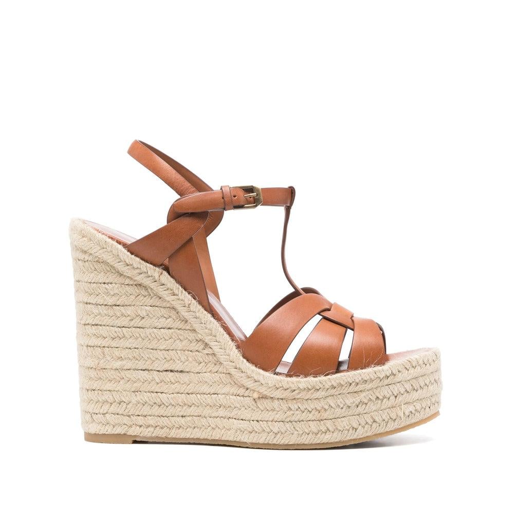 Women's Saint Laurent Wedge sandals | Lyst
