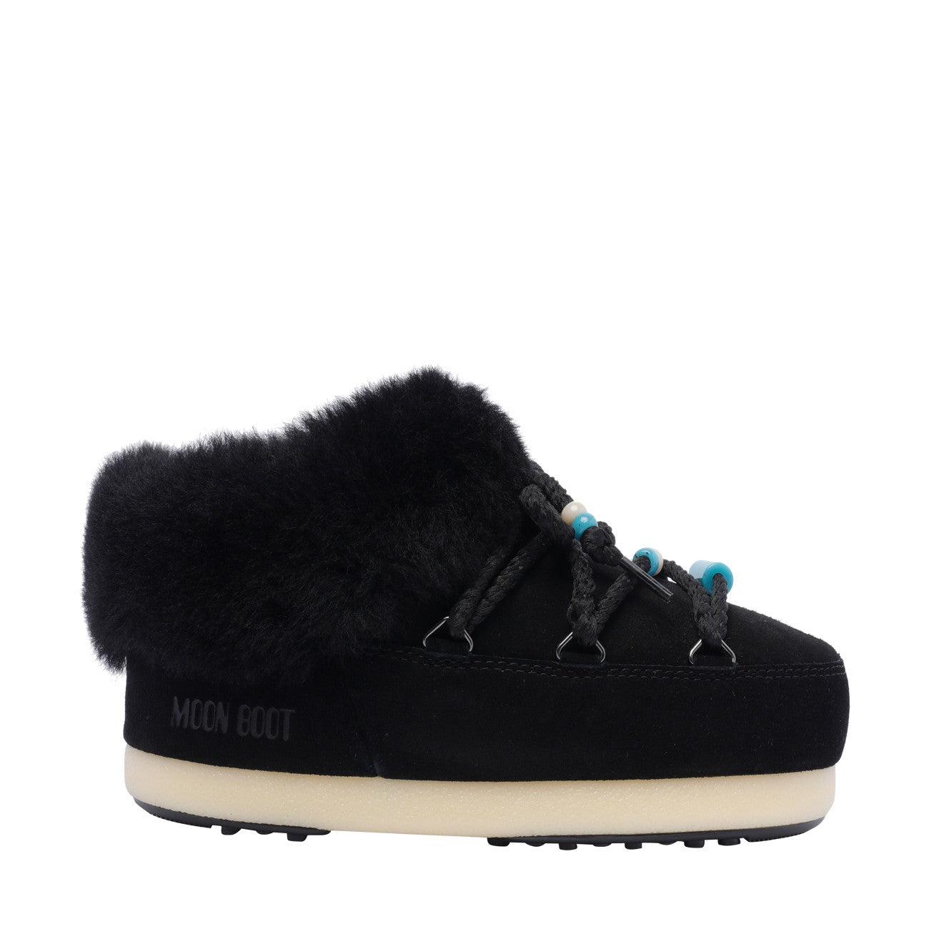 サンダル・ミュール MOON BOOT BEADS MULES MOON BOOT EVX beaded shearling mules | NET-A-PORTER
