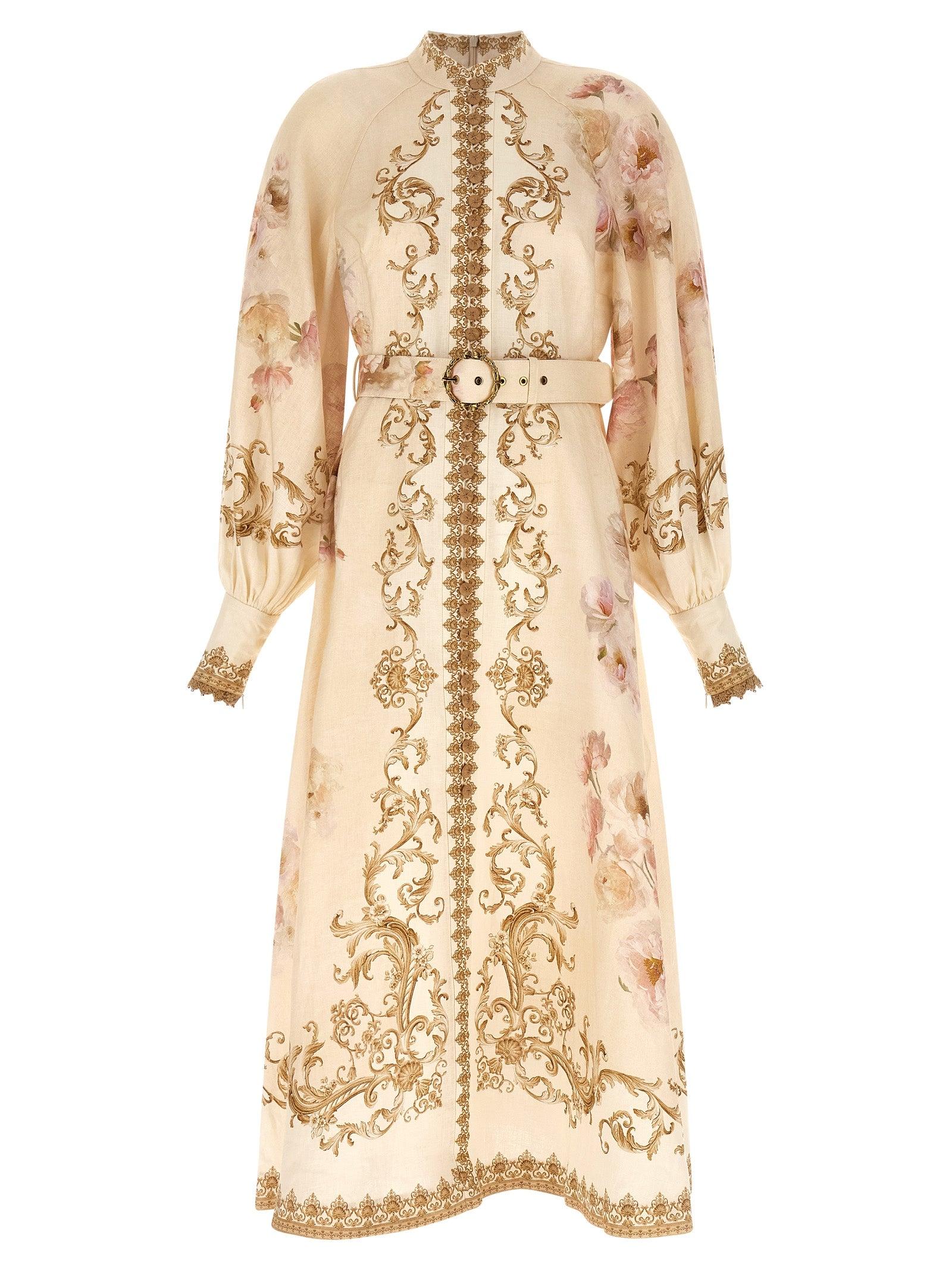 zimmermann lyrical buttoned midi dress Zimmermann Lyrical Buttoned Mini Dress in Dreamy Floral