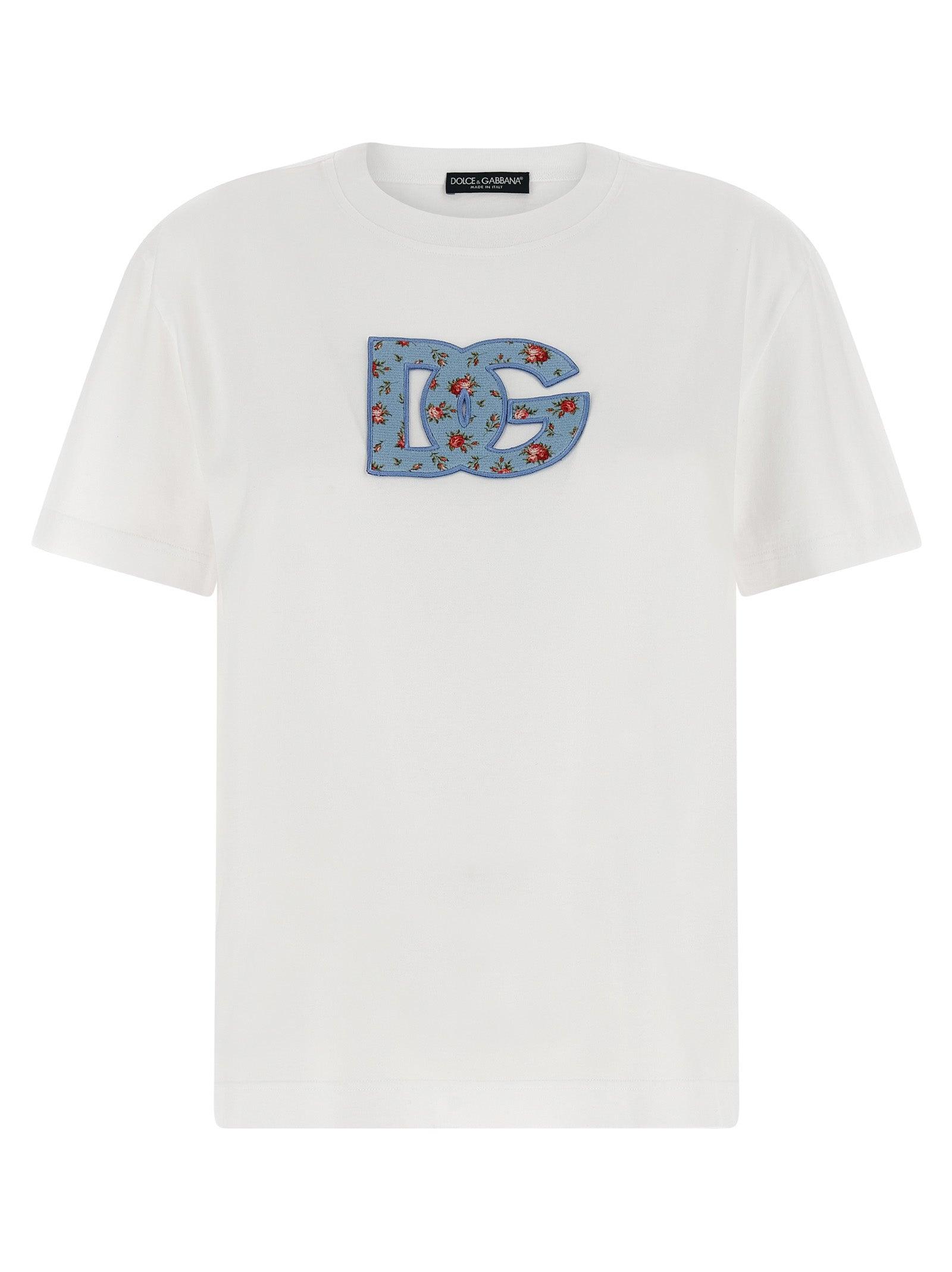 Dolce & Gabbana Logo T-Shirt in White | Lyst