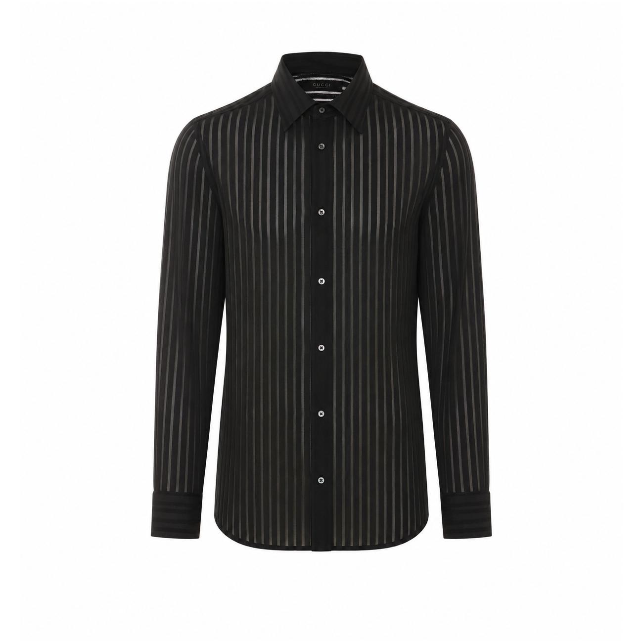 gucci dress shirts for men Vintage Men's Shirt, Tom Ford Era, Sz 15.5/39 This shirt is crafted from GG silk jacquard Gucci Web Detailed Long-Sleeve Oxford