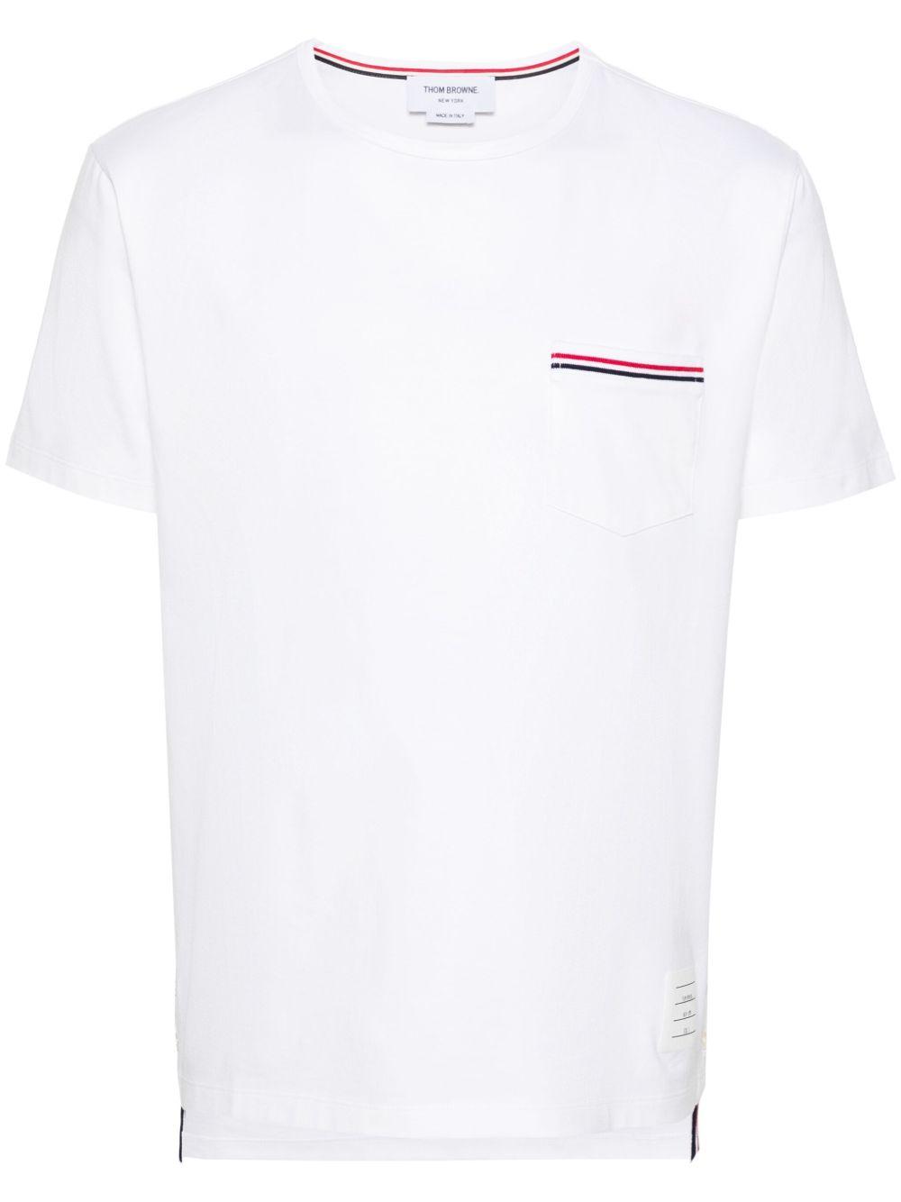 Thom Browne|SHORT-SLEEVED ROUND NECK T-SHIRTS (FJS133A Thom Browne Short sleeve t-shirts for Men | Online Sale up