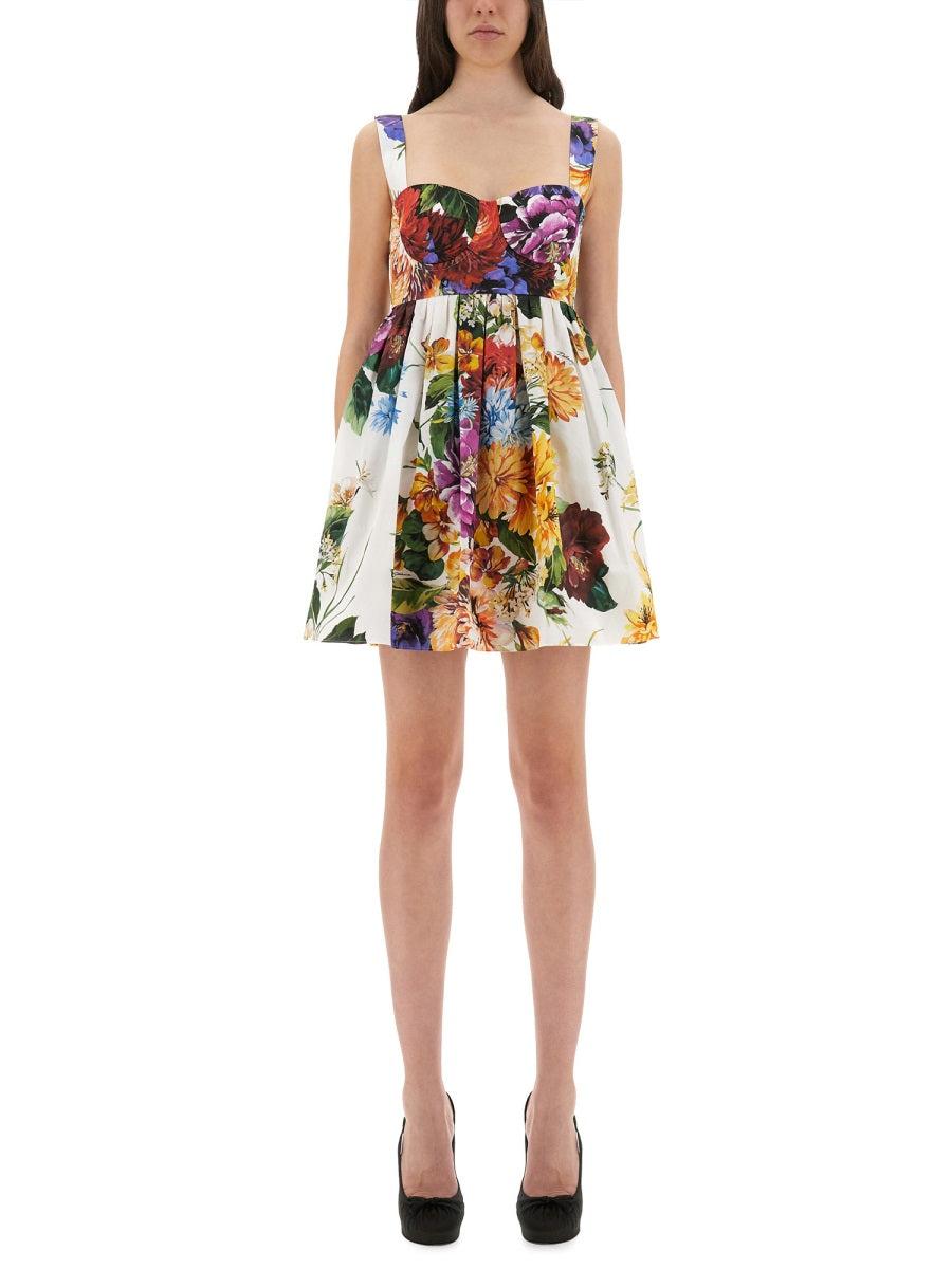 ワンピース Dolce & Gabbana BOUQUET PRINT POPLIN DRESS Flower bouquet-print poplin dress in Print for Women