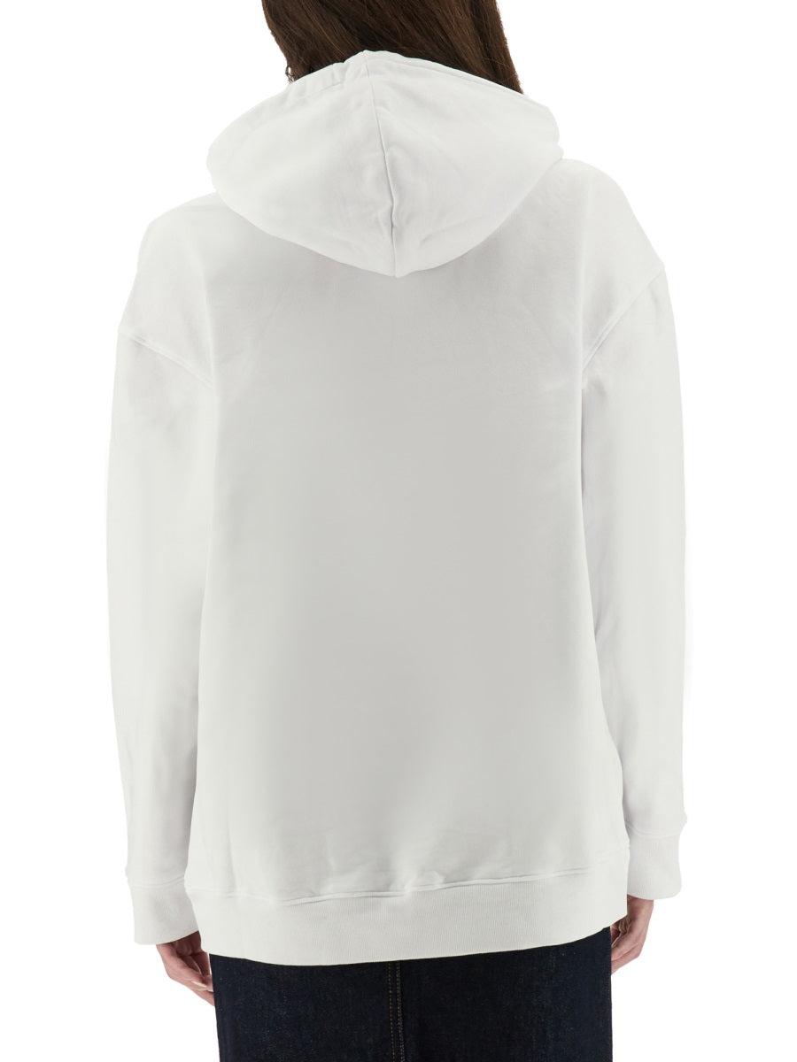 パーカー・フーディ Moschino White Cotton Sweatshirt MOSCHINO | White Men's Hooded Sweatshirt | YOOX