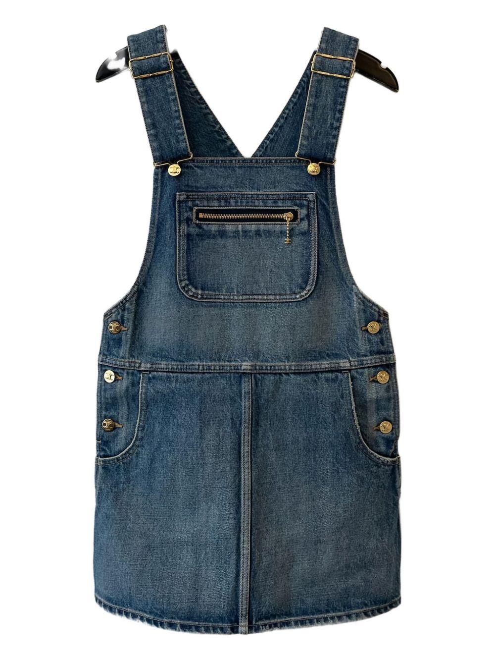 ワンピース Celine Denim Mini Chemisier Dress Celine Denim Mini Dress women - Glamood Outlet