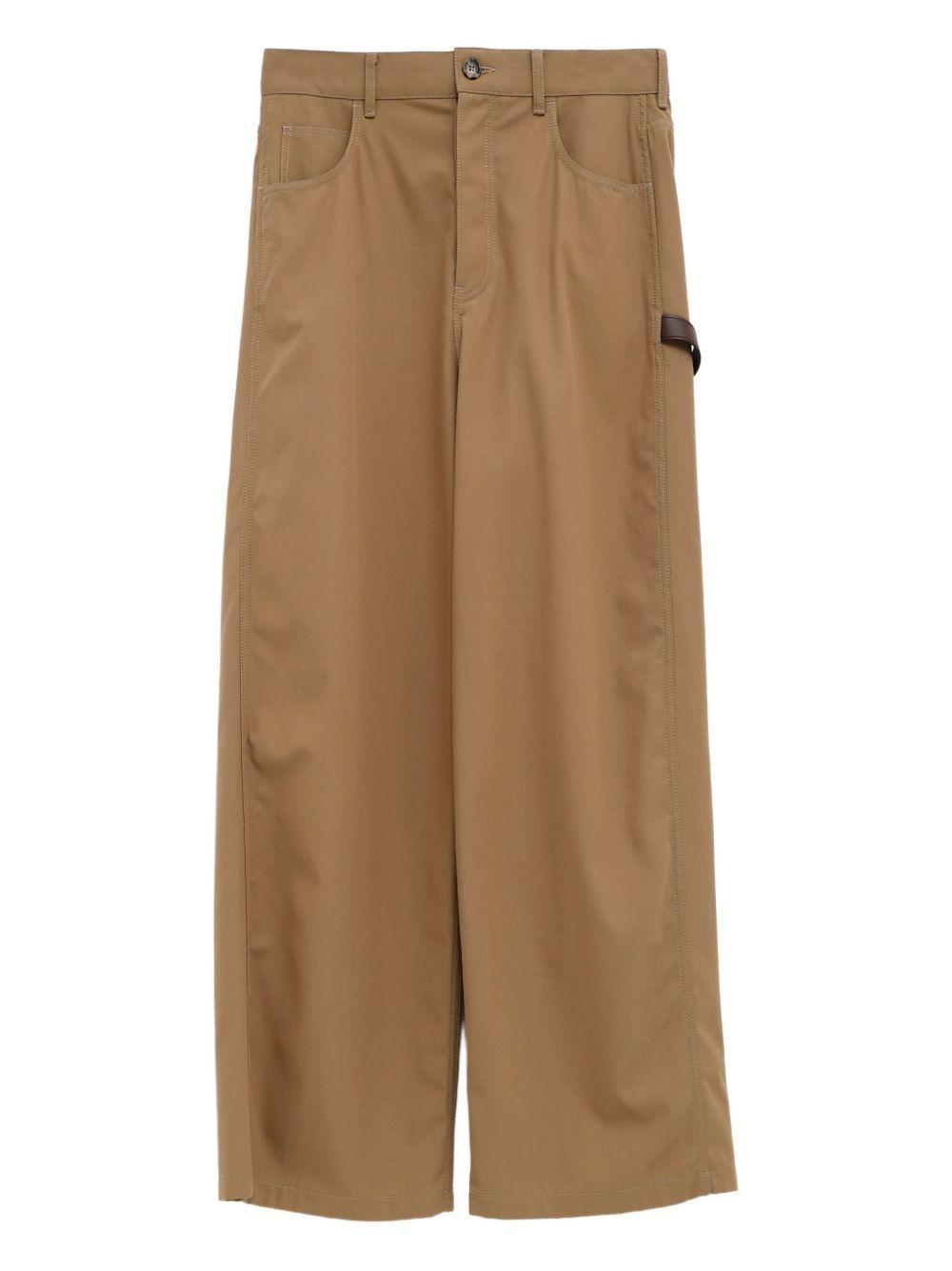 【関税・送料込み】LOEWE Linen trousers Loewe Cotton and Linen Pants With Drawstring Closure men