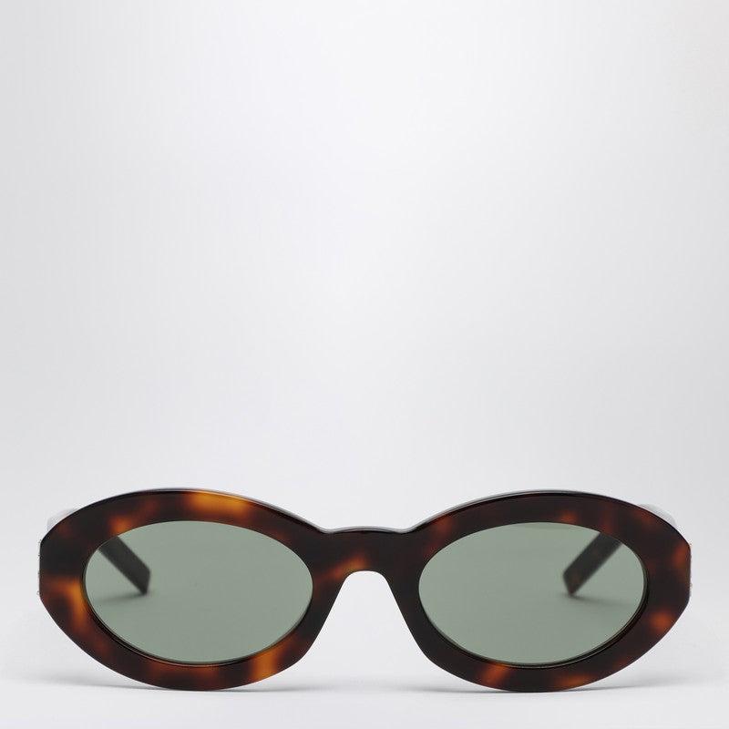 Saint Laurent Round Sunglasses Sl M136 Havana in Black | Lyst