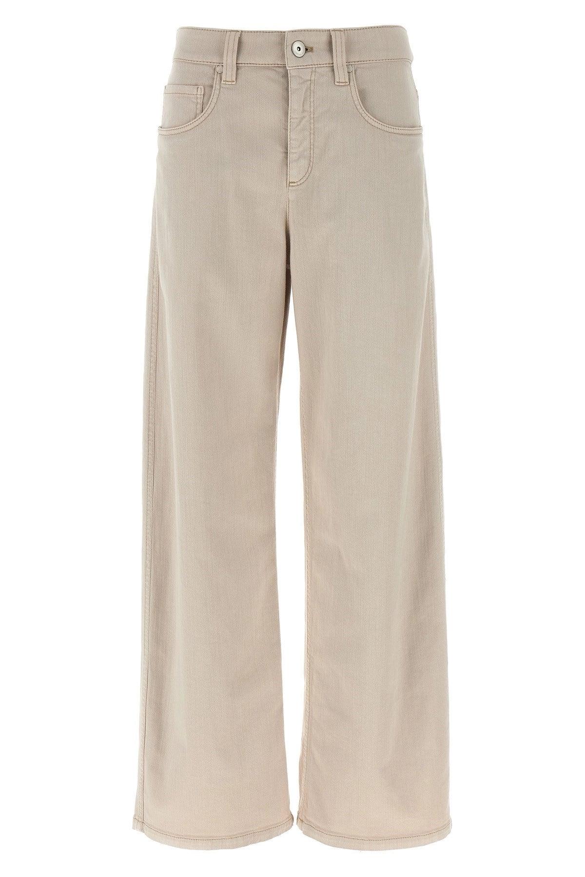 パンツ BRUNELLO CUCINELLI THE LOOSE BARREL DENIM PANTS Brunello Cucinelli Authentic Denim Loose Trousers | Saks