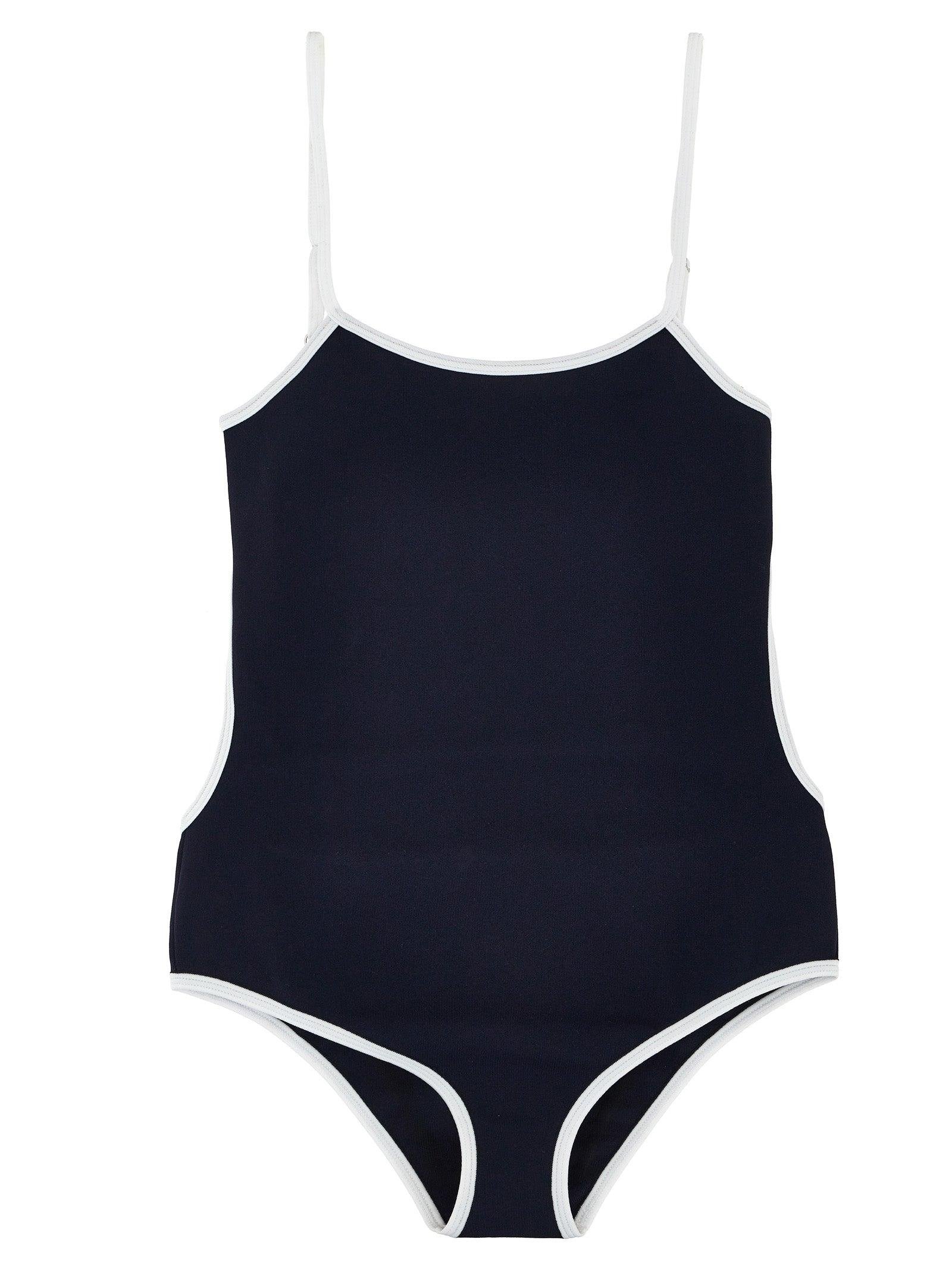 ワンピース水着 MIU MIU Interlock one-piece swimsuit Miu Miu Interlock One-Piece Swimsuit in Blue | Lyst