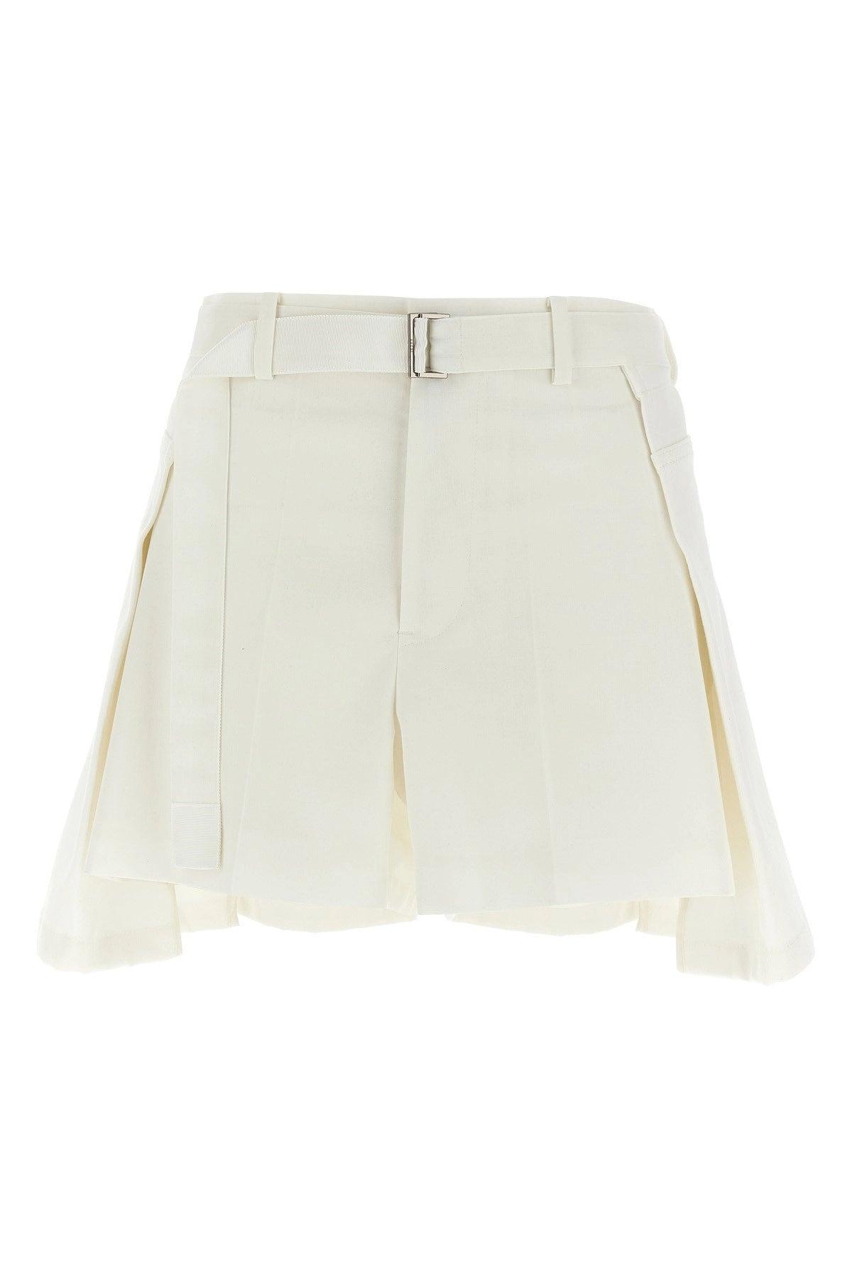 ショートパンツ SACAI Wool insert shorts White Sacai Shorts for Women | Online Sale up to 82% off | Lyst