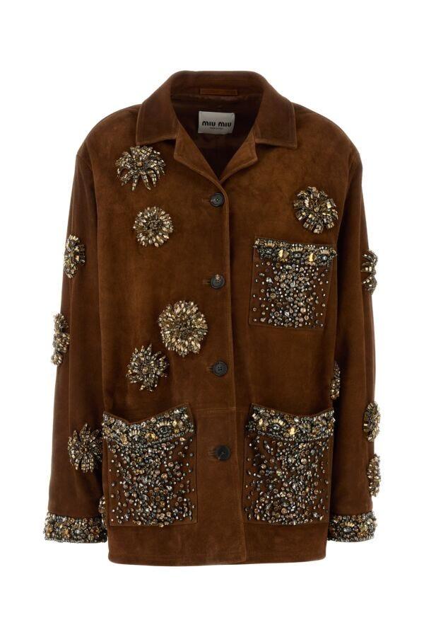 Caramel Faux Suede Coat (Medium) 
