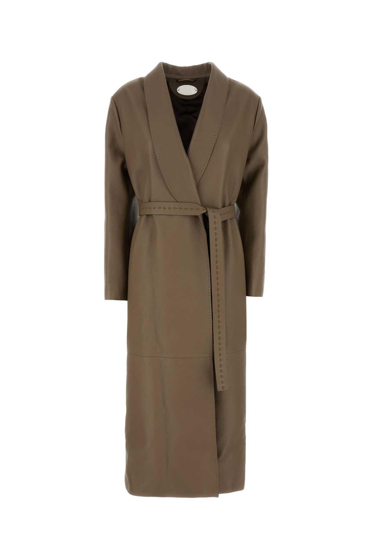 コート Fendi Mud Leather Coat Fendi Mud Leather Coat | Lyst