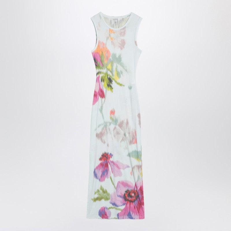 ワンピース LOEWE MORNING GLORY PRINT COTTON AND SILK MULTICOLOR DRESS Maxi dress Loewe Multicolour size S International in Cotton